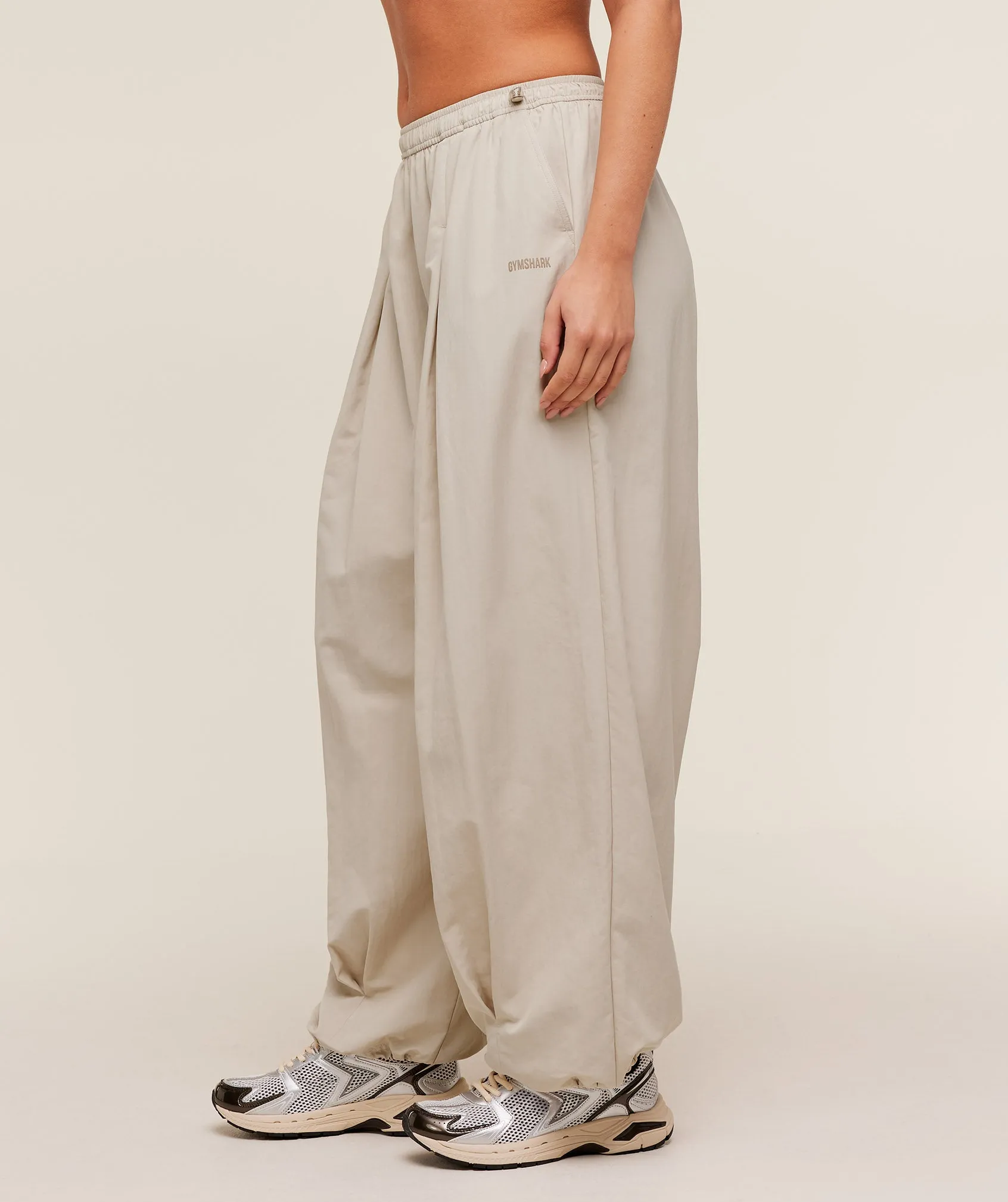 Gymshark Weekend Lifestyle Parachute Pant - Pebble Grey sold by Gymshark product image thumbnail 2
