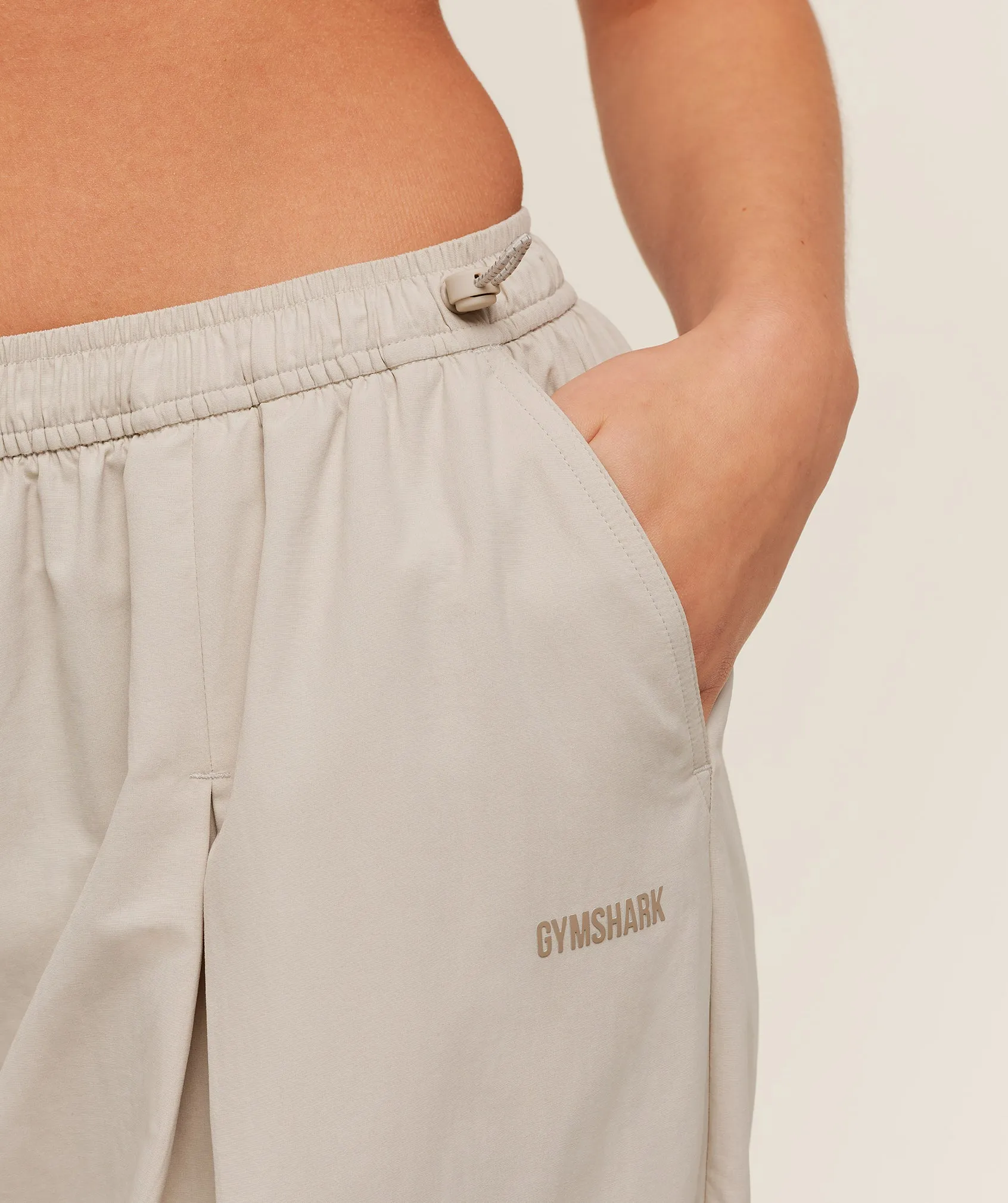 Gymshark Weekend Lifestyle Parachute Pant - Pebble Grey sold by Gymshark product image thumbnail 5