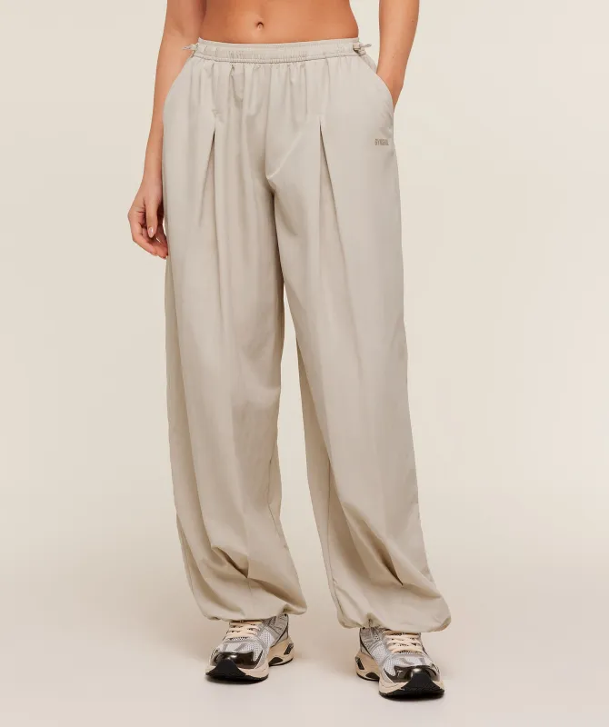 Gymshark Weekend Lifestyle Parachute Pant - Pebble Grey sold by Gymshark