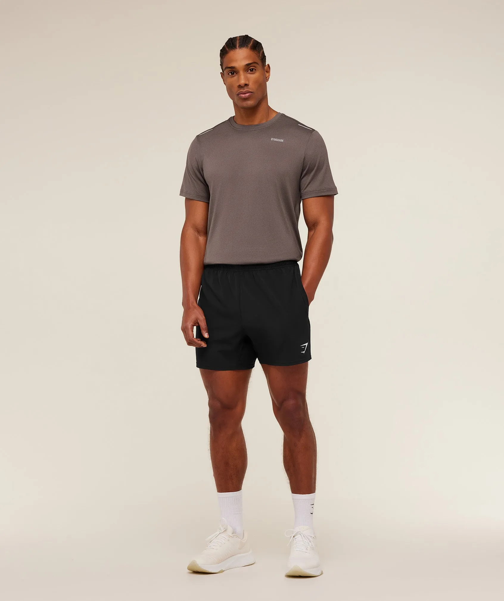 Gymshark Built For More T-Shirt - Cool Brown sold by Gymshark product image thumbnail 5
