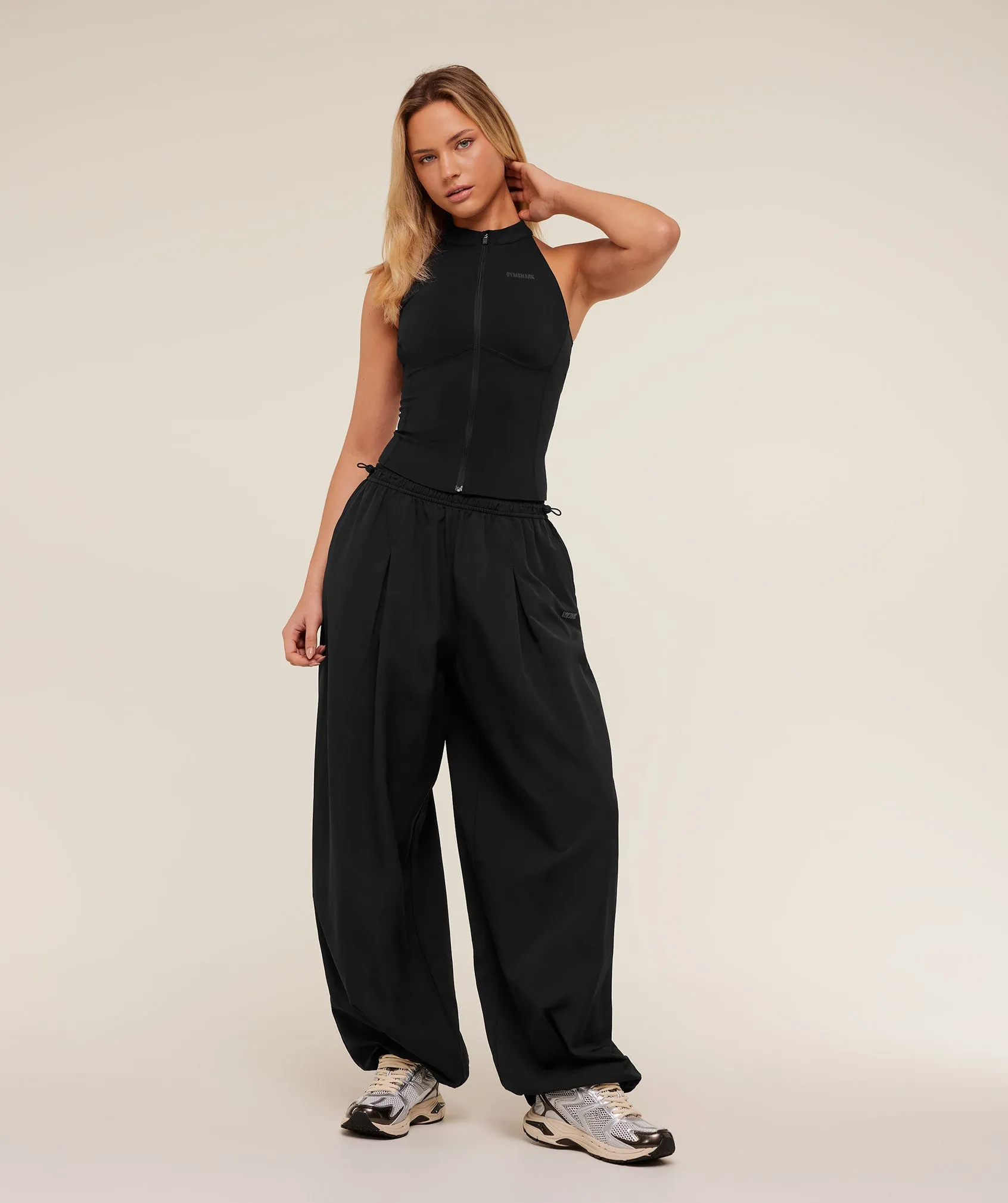 Gymshark Weekend Lifestyle Parachute Pant - GS Black sold by Gymshark product image thumbnail 4