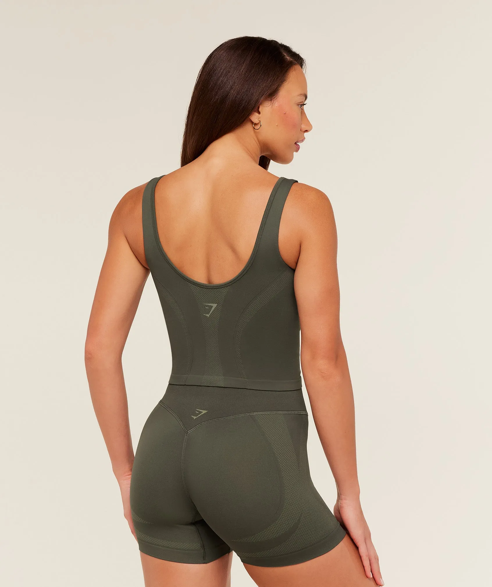 Gymshark Weekend Seamless Tank Top - Strength Green / Grounded Green sold by Gymshark product image thumbnail 2