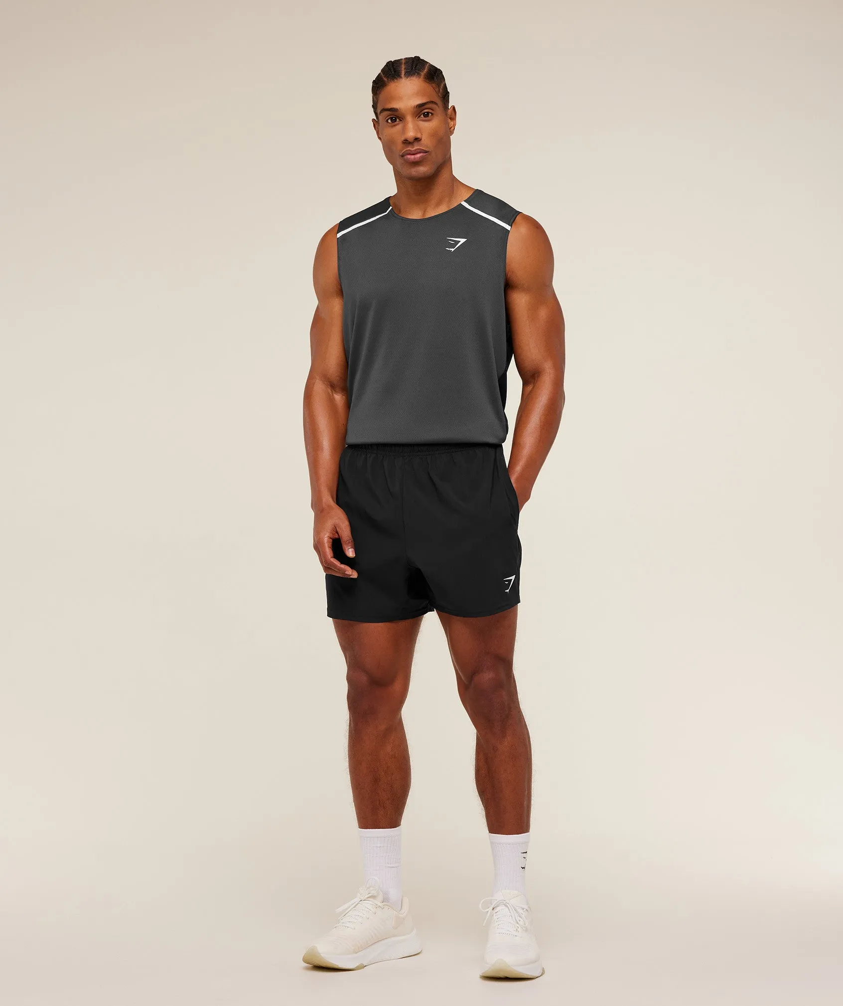 Gymshark Arrival Contrast Tank - GS Onyx Grey/GS Black sold by Gymshark product image thumbnail 5