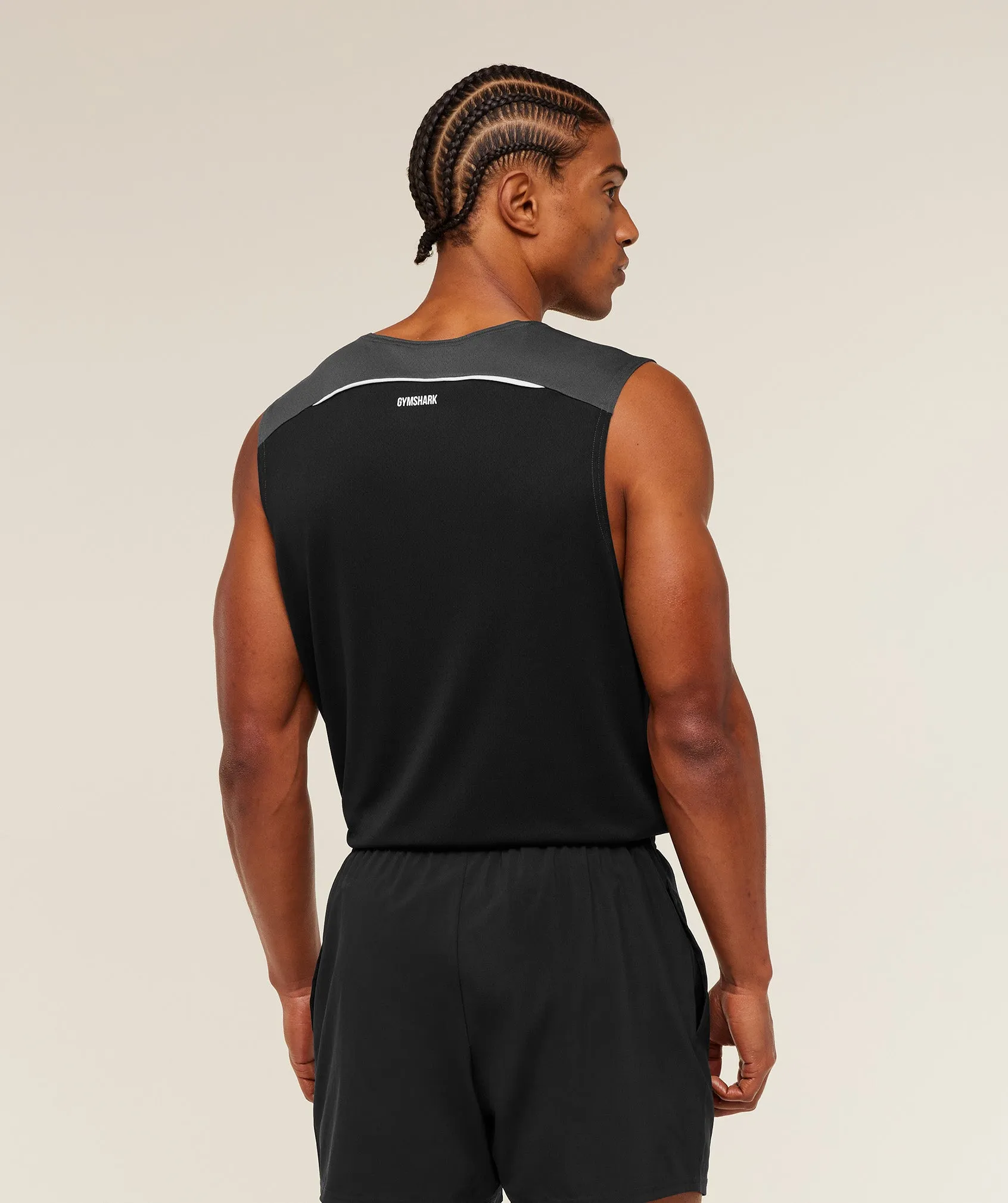 Gymshark Arrival Contrast Tank - GS Onyx Grey/GS Black sold by Gymshark product image thumbnail 2