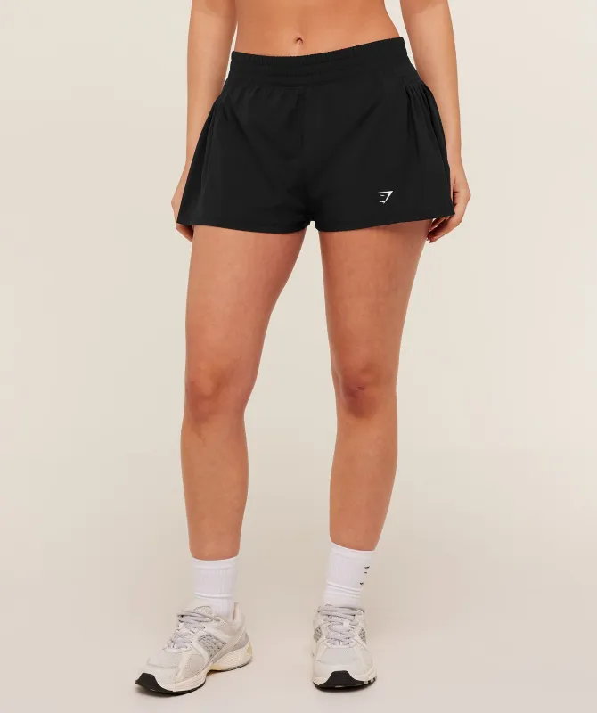 Gymshark Flutter Woven Shorts - GS Black sold by Gymshark