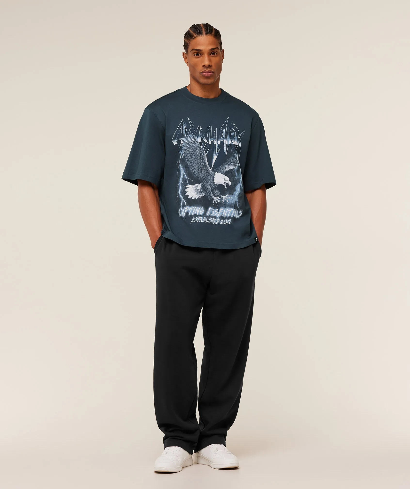 Gymshark Eagle Band Style Graphic T-Shirt - GS Stealth Blue sold by Gymshark product image thumbnail 5