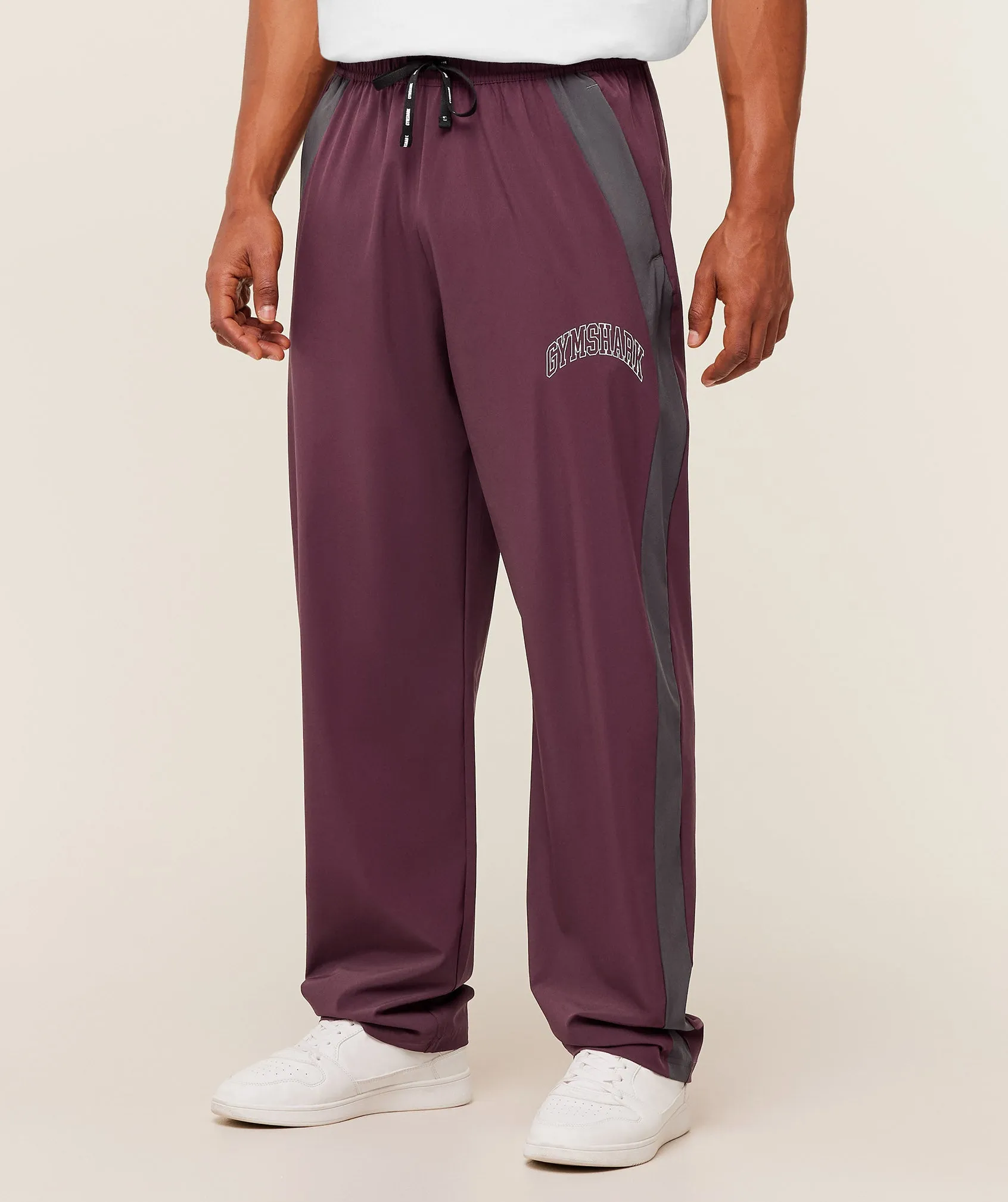 Gymshark Collegiate Tech Pants - GS Impact Burgundy sold by Gymshark product image thumbnail 3