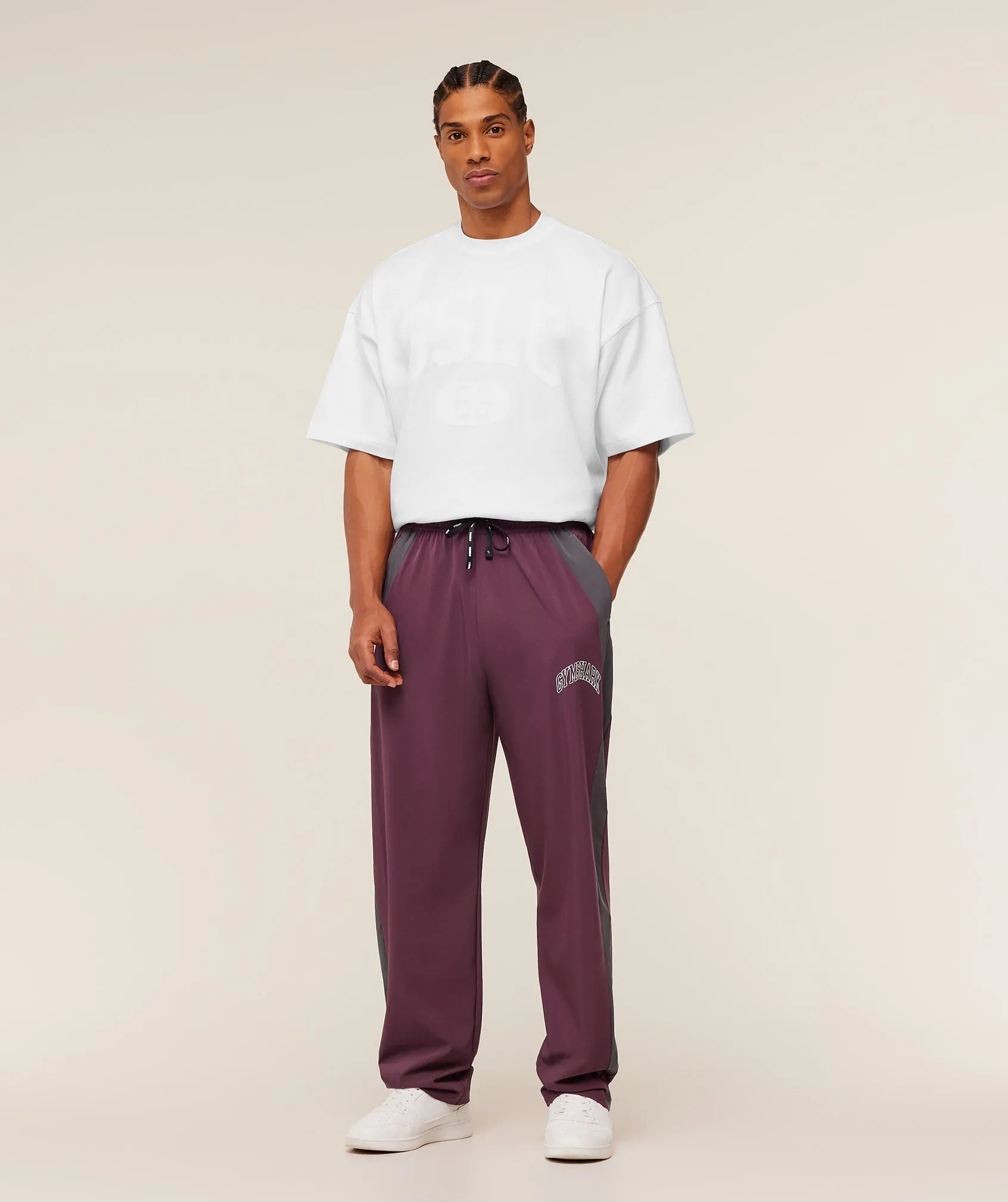 Gymshark Collegiate Tech Pants - GS Impact Burgundy sold by Gymshark product image thumbnail 4