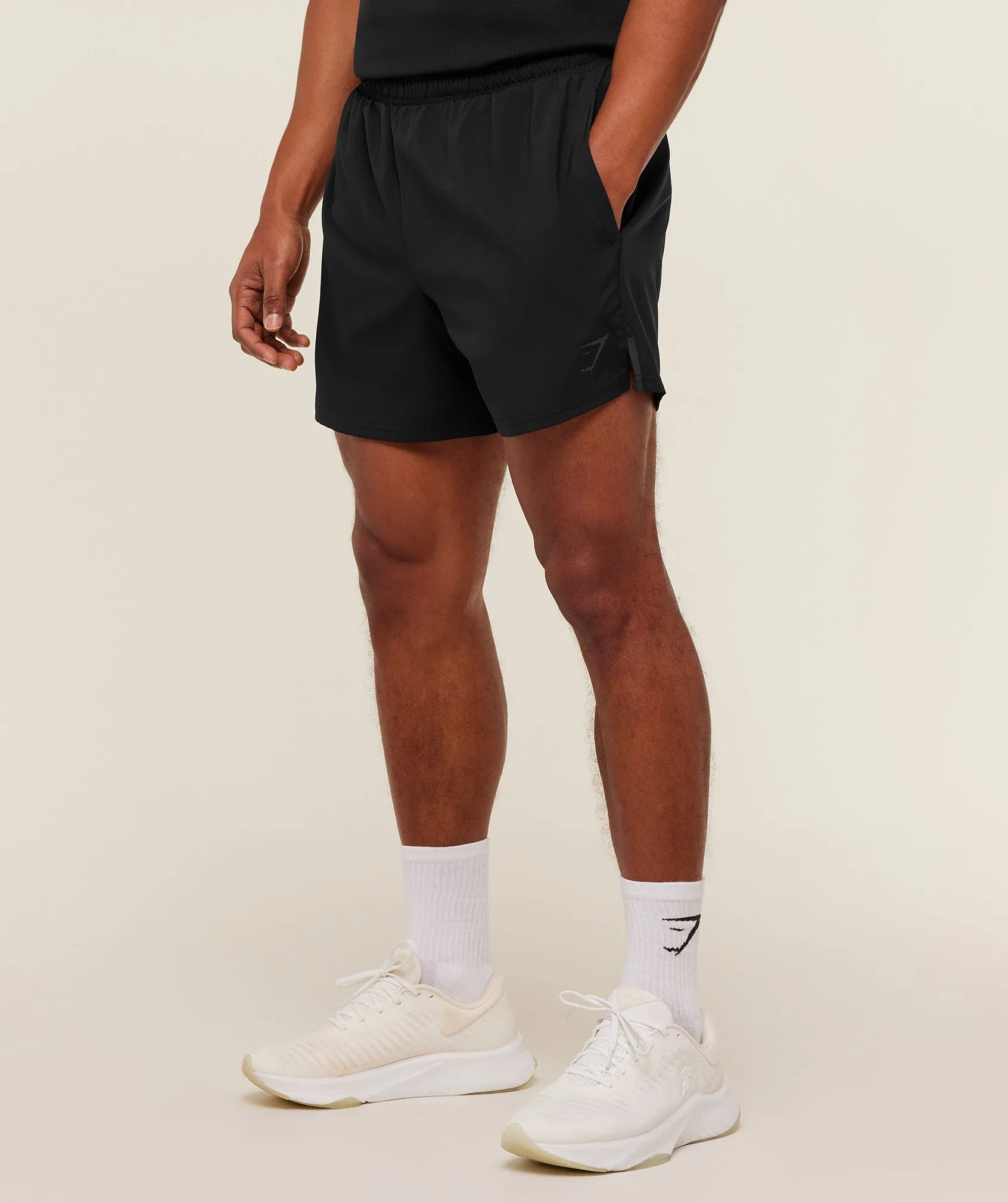 Gymshark Arrival Contrast Shorts - Black/Onyx Grey sold by Gymshark product image thumbnail 2