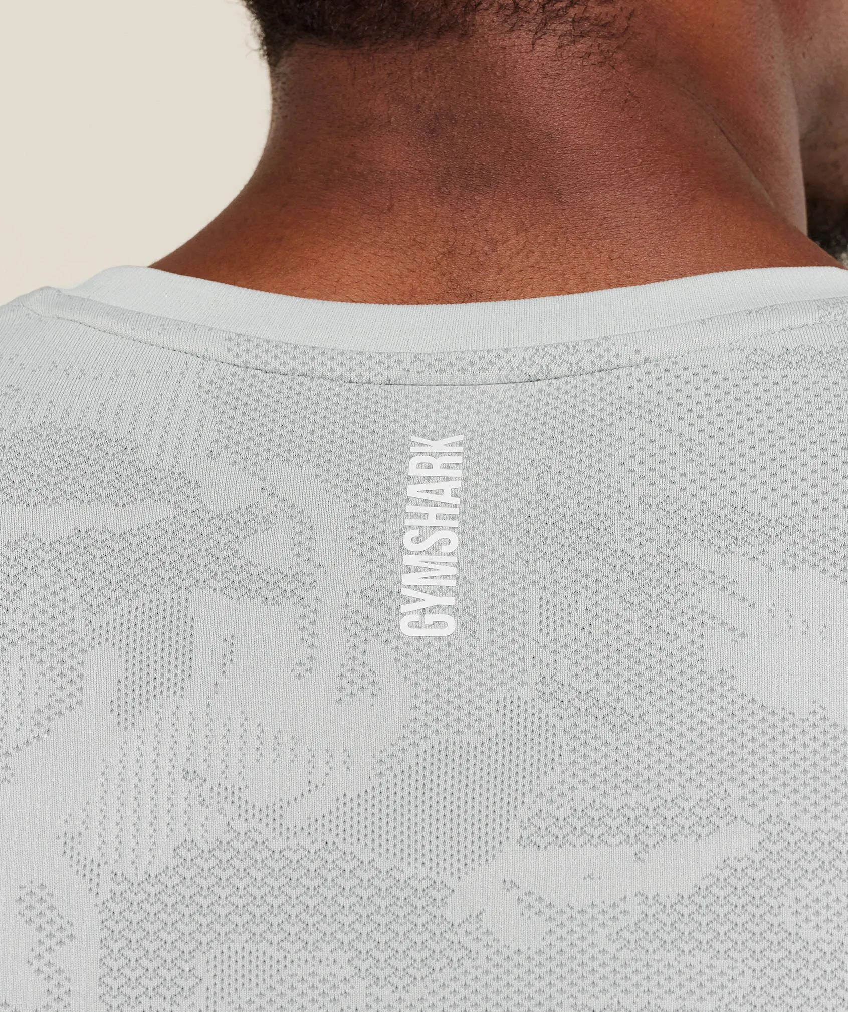 Gymshark Geo Seamless Tank - Light Grey/Smokey Grey sold by Gymshark product image thumbnail 5