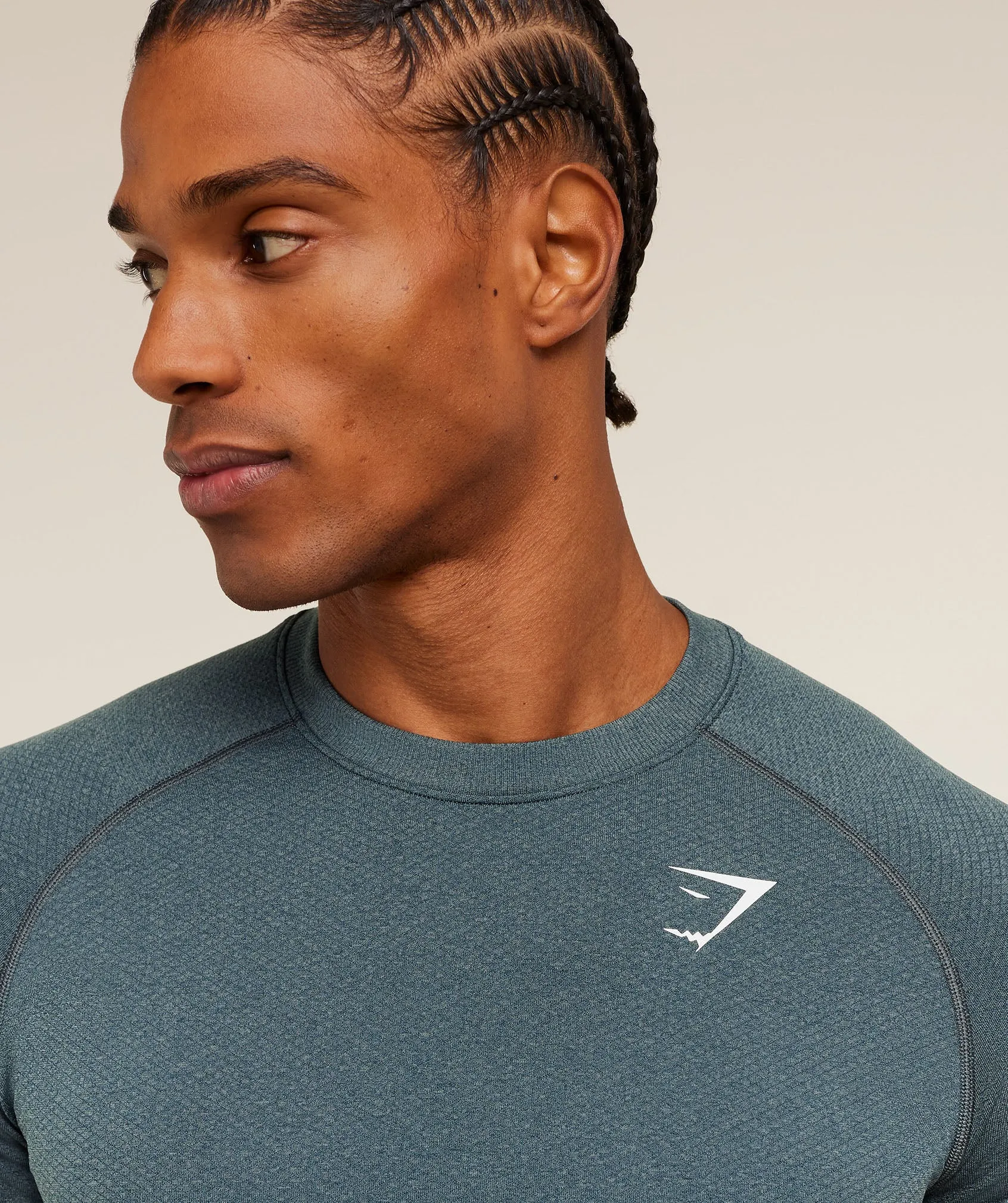 Gymshark Vital Seamless T-Shirt - Iron Blue / Stealth Blue sold by Gymshark product image thumbnail 5