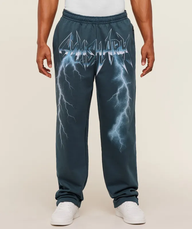 Gymshark Eagle Band Style Graphic Straight Leg Pant - GS Stealth Blue sold by Gymshark