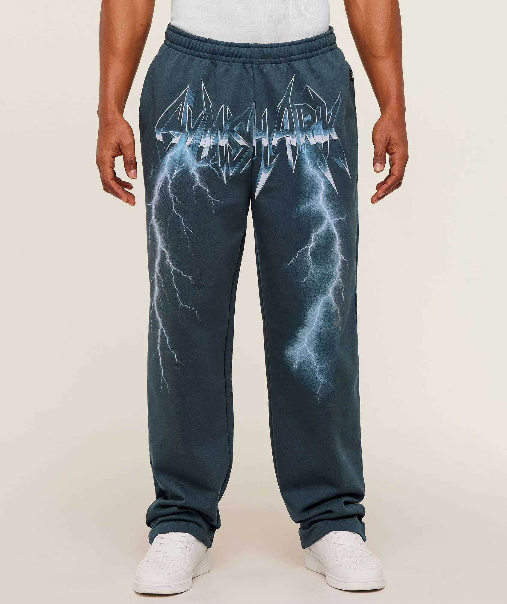 Gymshark Eagle Band Style Graphic Straight Leg Pant - GS Stealth Blue sold by Gymshark