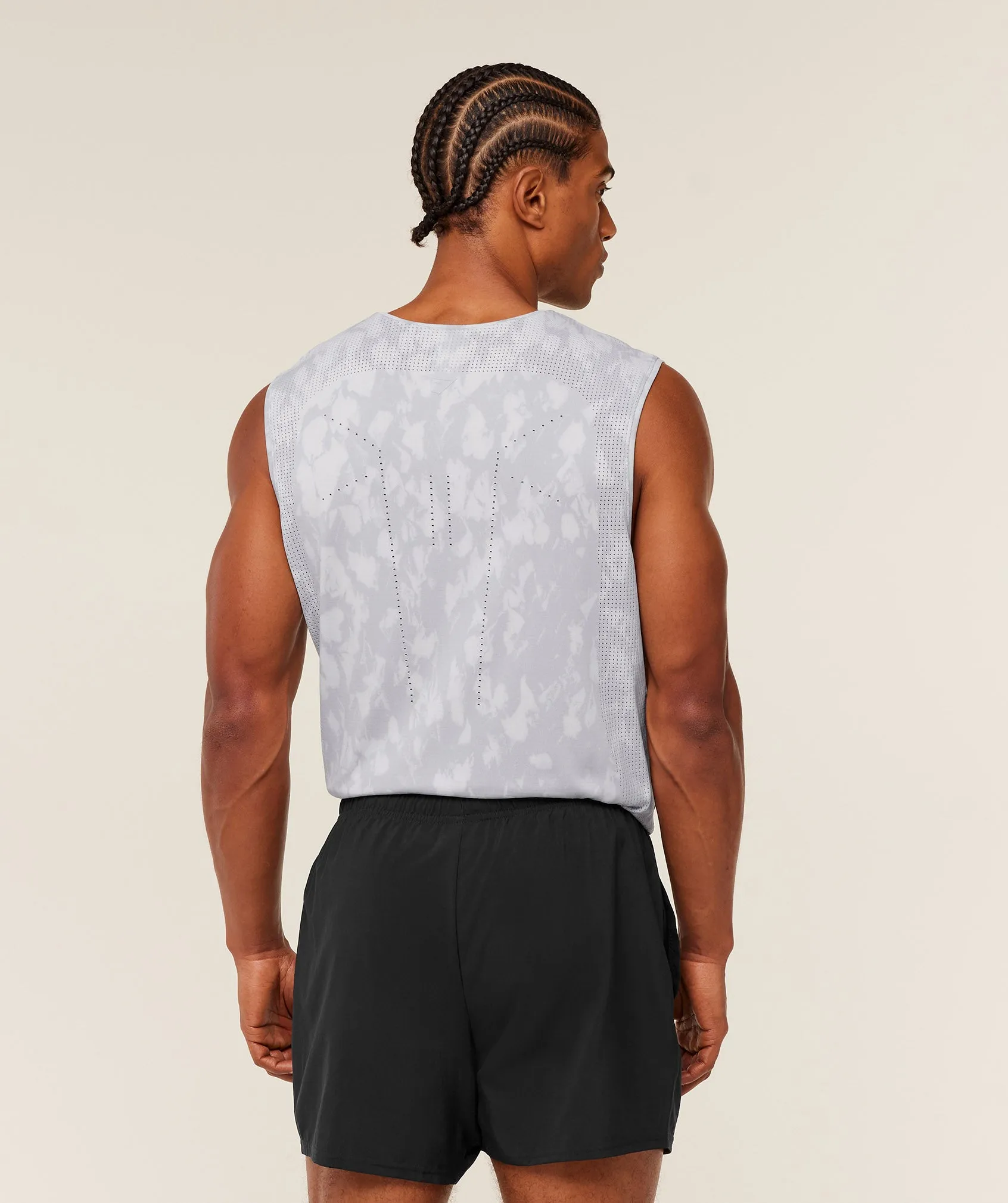 Gymshark Distance Seamless Tank - Light Grey / Light Grey / ACID WASH sold by Gymshark product image thumbnail 2