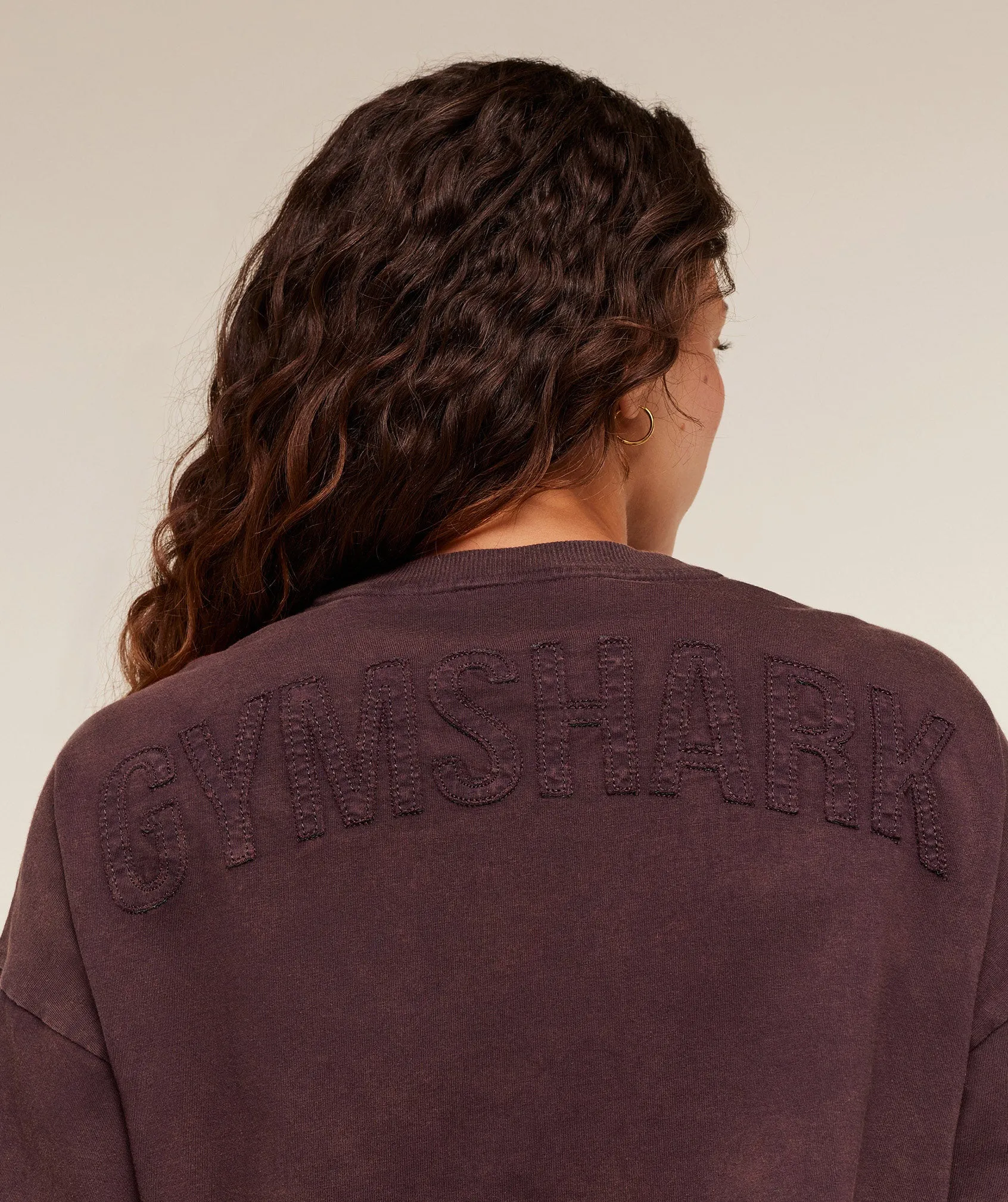 Gymshark Power Washed Long Sleeve Top - Cherry Purple/Acid Wash sold by Gymshark product image thumbnail 4