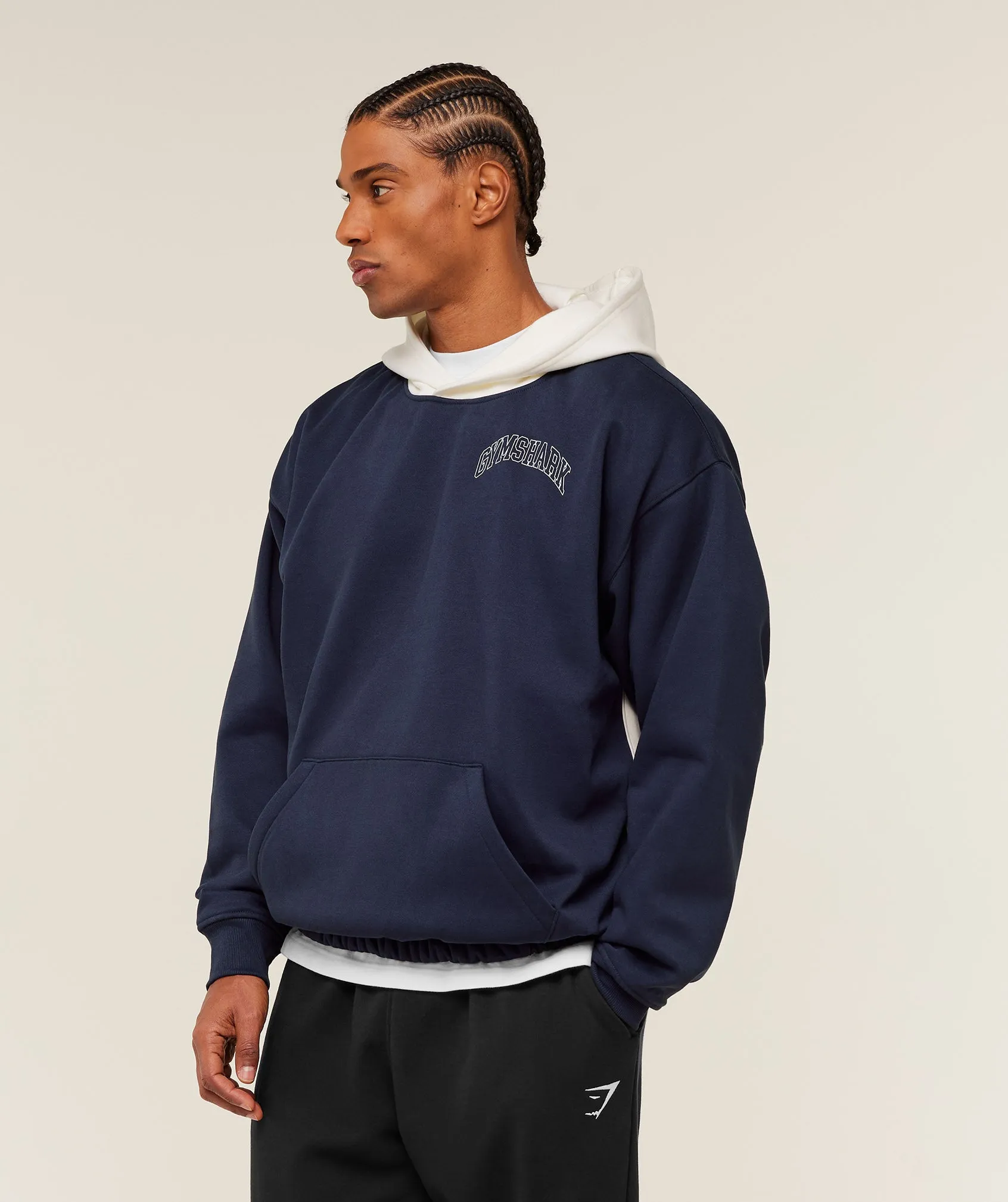 Gymshark Collegiate Tech Hoodie - Heavy Blue sold by Gymshark product image thumbnail 3