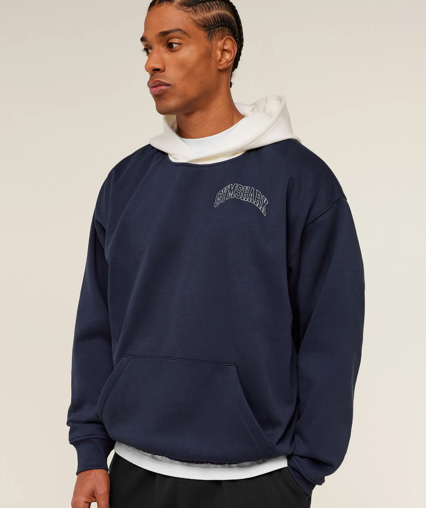 Gymshark Collegiate Tech Hoodie - Heavy Blue sold by Gymshark product image thumbnail 5