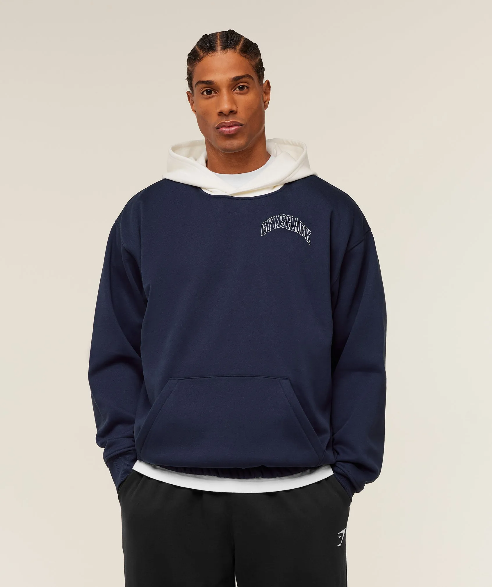 Gymshark Collegiate Tech Hoodie - Heavy Blue sold by Gymshark