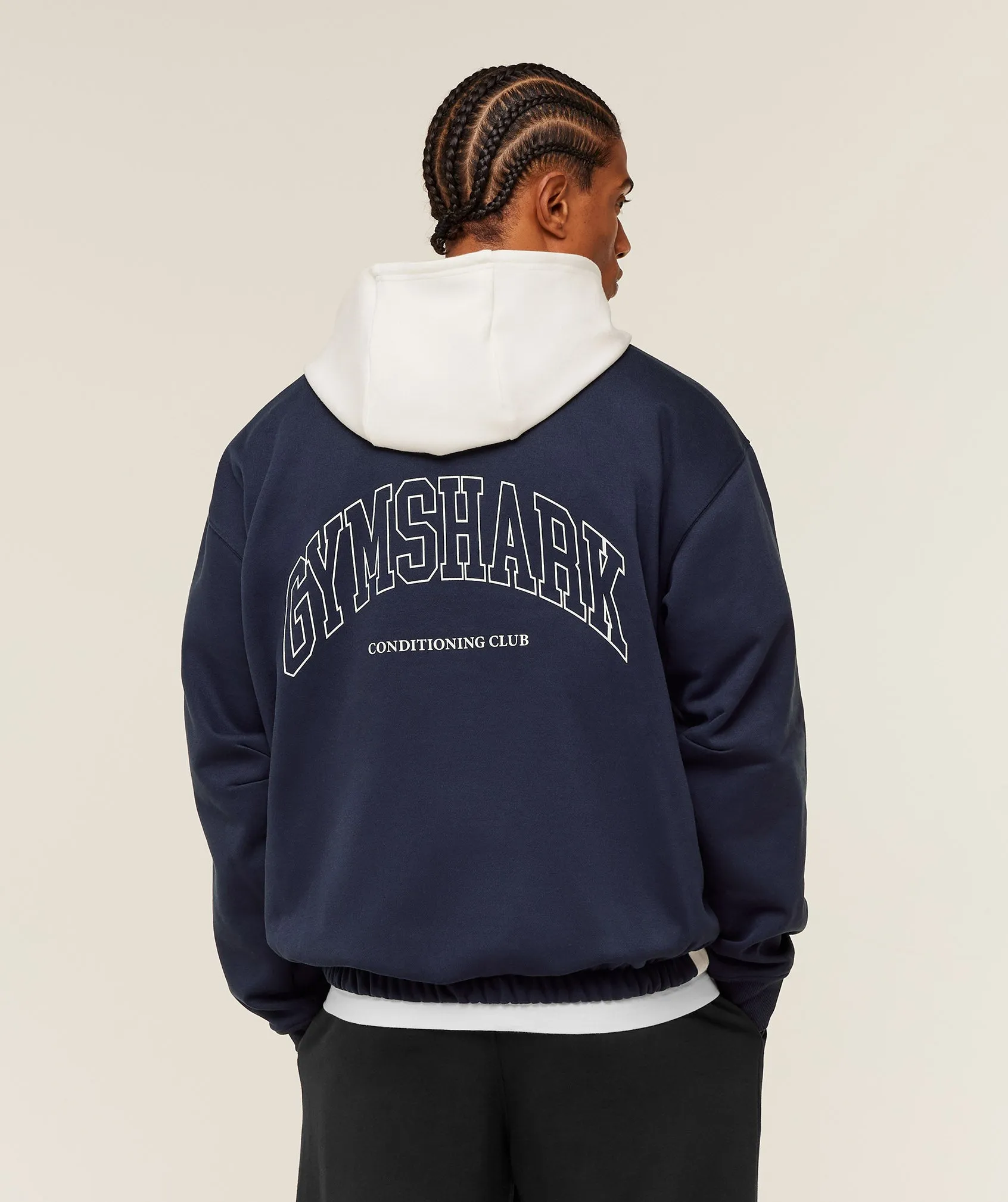 Gymshark Collegiate Tech Hoodie - Heavy Blue sold by Gymshark product image thumbnail 2