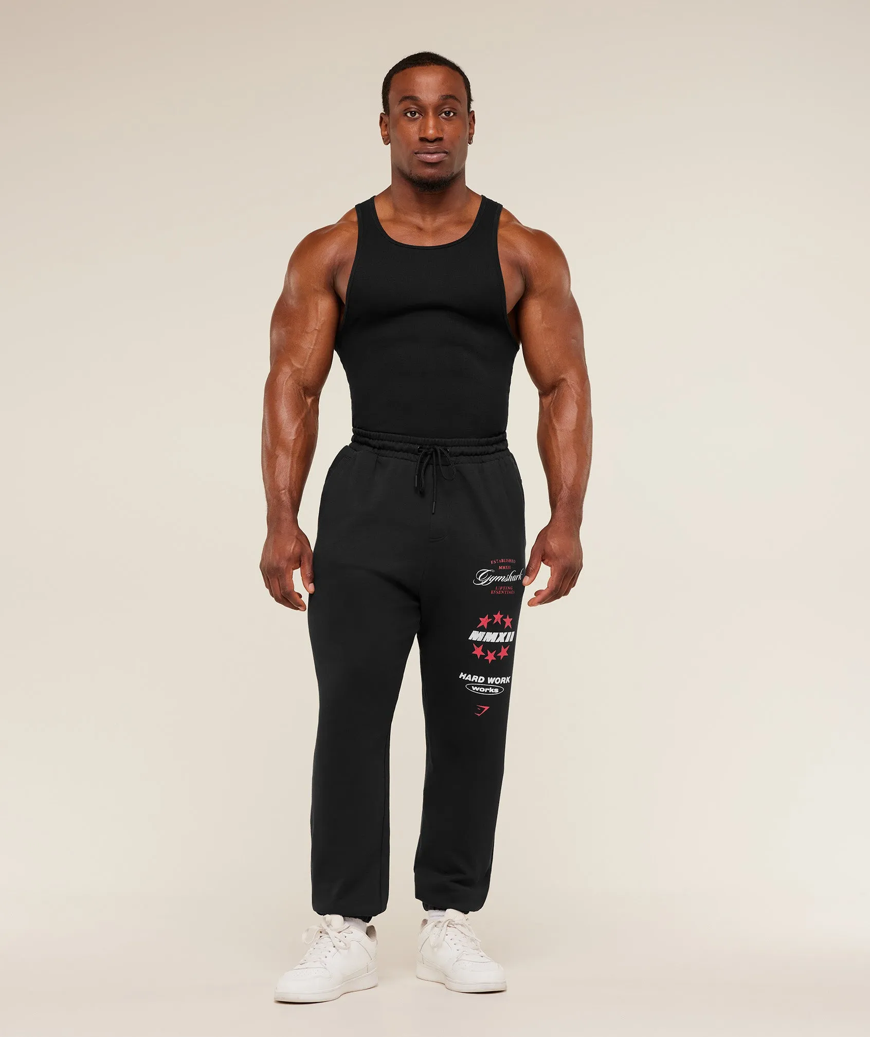 Gymshark Global Lifting Graphic Pants - GS Black sold by Gymshark product image thumbnail 5