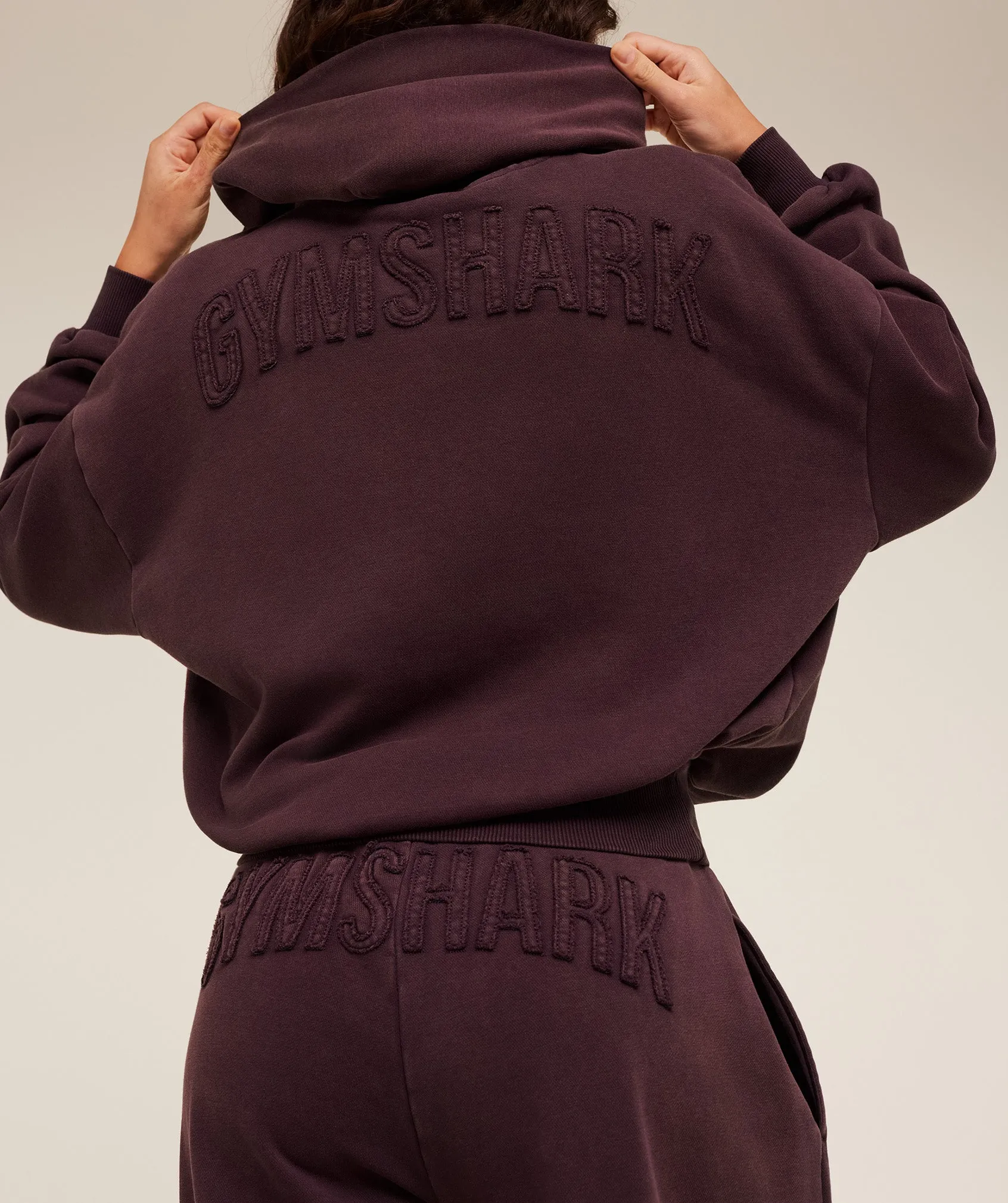 Gymshark Power Washed Oversized Hoodie - Cherry Purple/Acid Wash sold by Gymshark product image thumbnail 5