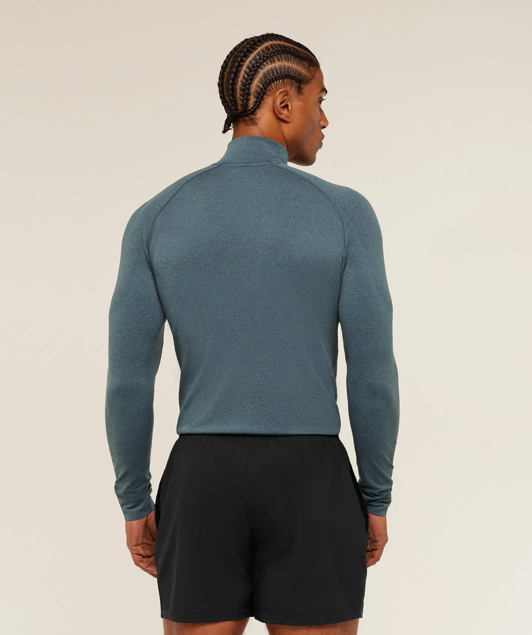 Gymshark Vital 1/4 Zip - Iron Blue / Stealth Blue sold by Gymshark product image thumbnail 2
