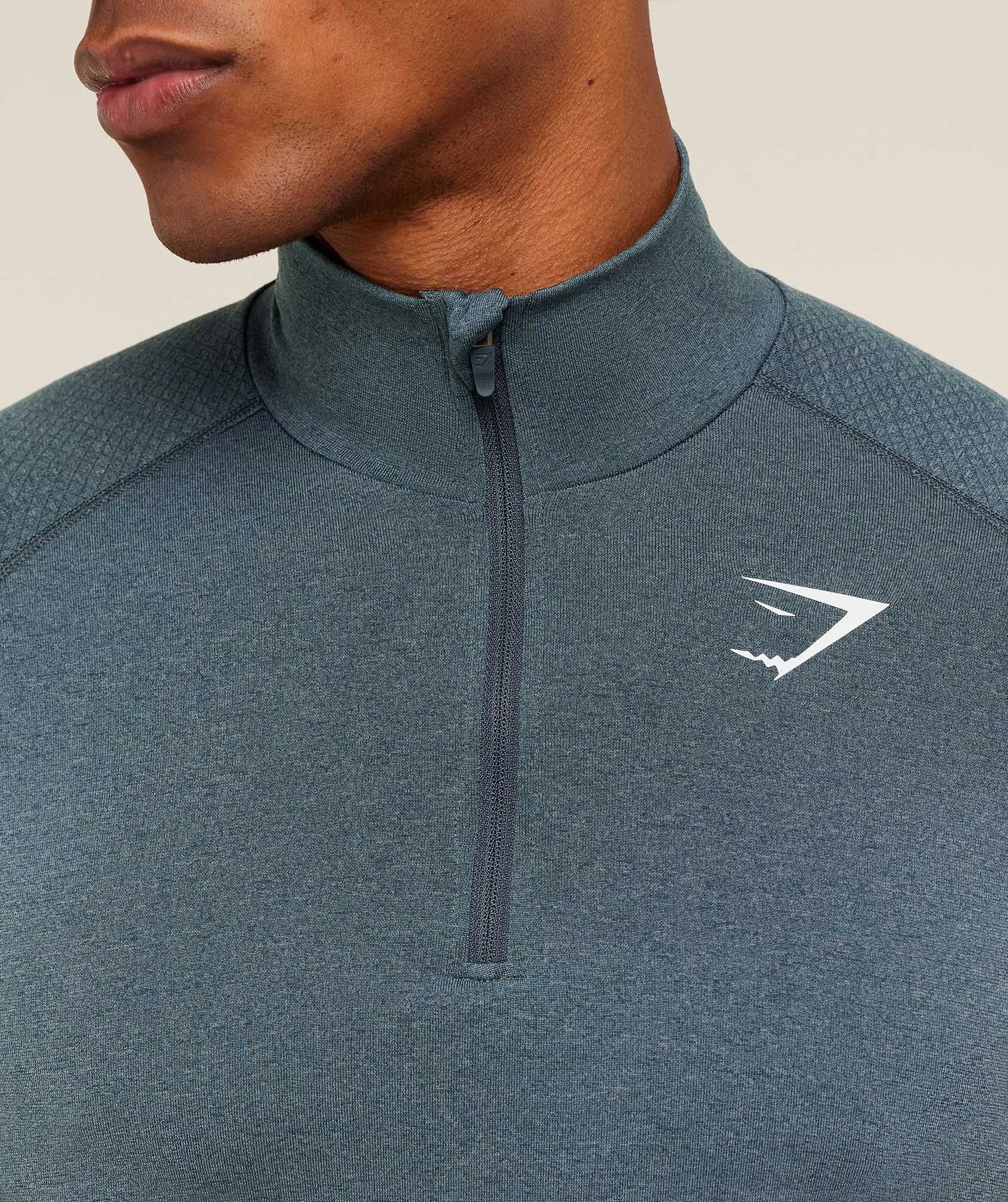 Gymshark Vital 1/4 Zip - Iron Blue / Stealth Blue sold by Gymshark product image thumbnail 5