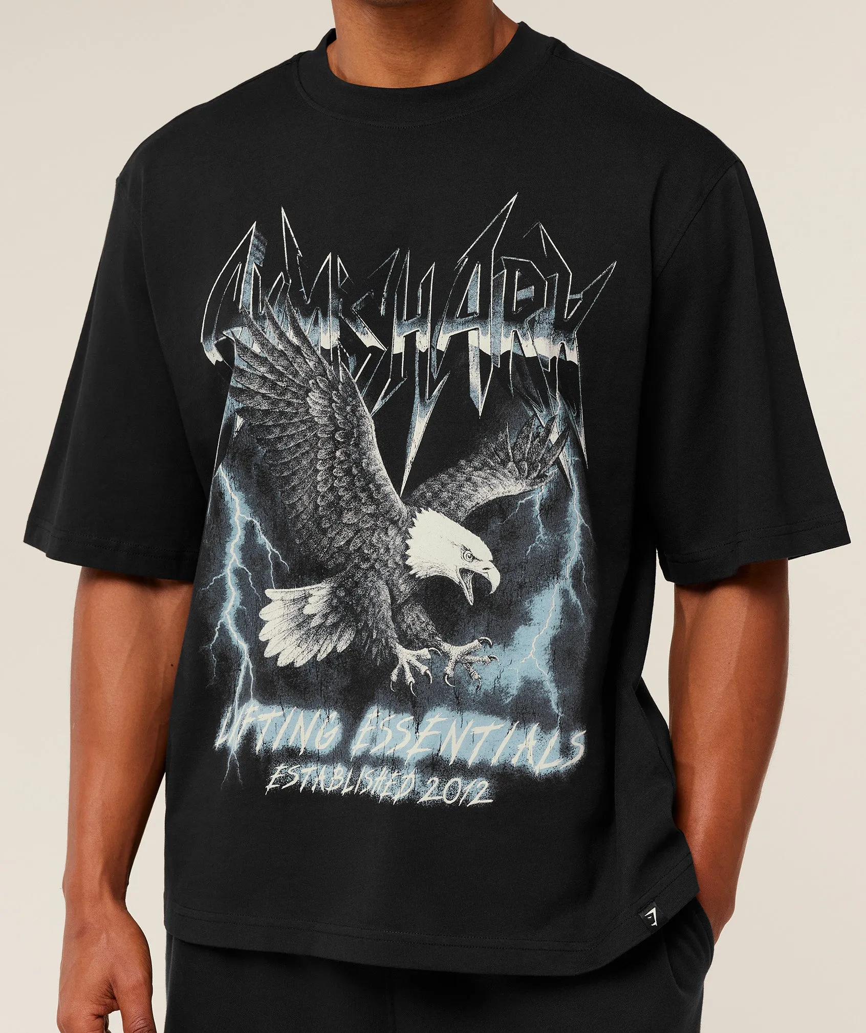Gymshark Eagle Band Style Graphic T-Shirt - GS Black sold by Gymshark product image thumbnail 4