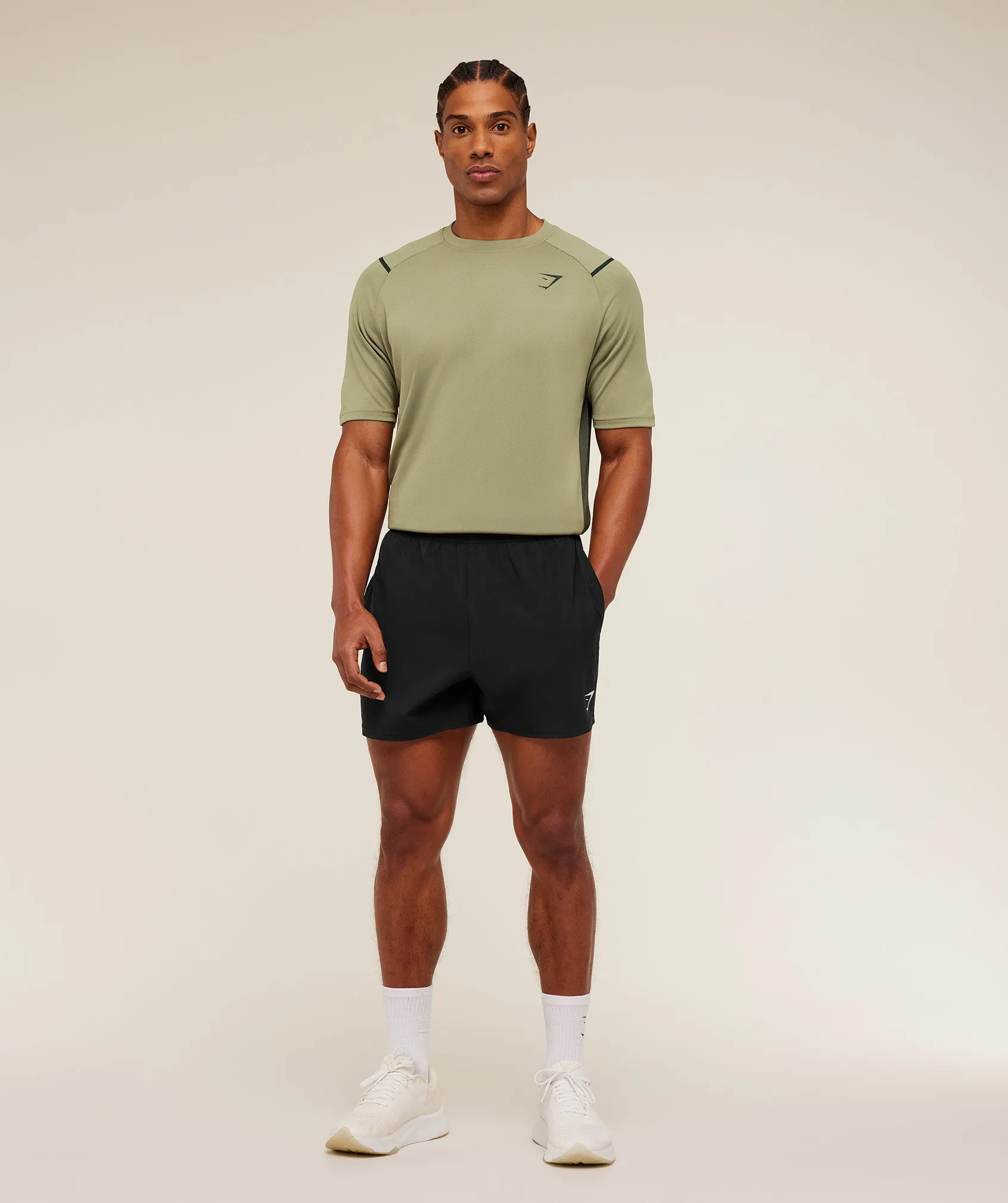 Gymshark Arrival Contrast T-Shirt - Grounded Green / Strength Green sold by Gymshark product image thumbnail 5