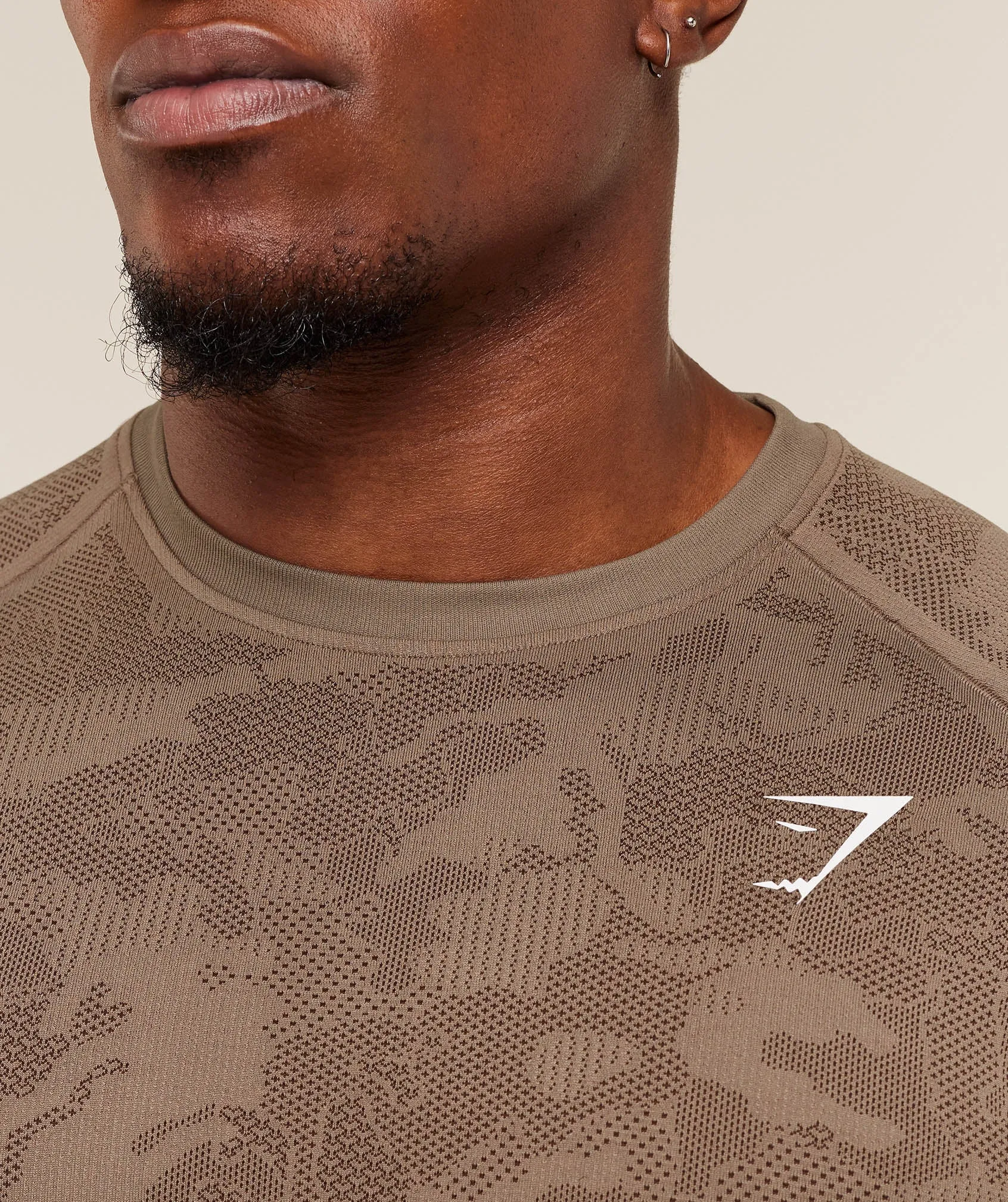 Gymshark Geo Seamless T-Shirt - Lifestyle Brown / Archive Brown sold by Gymshark product image thumbnail 5