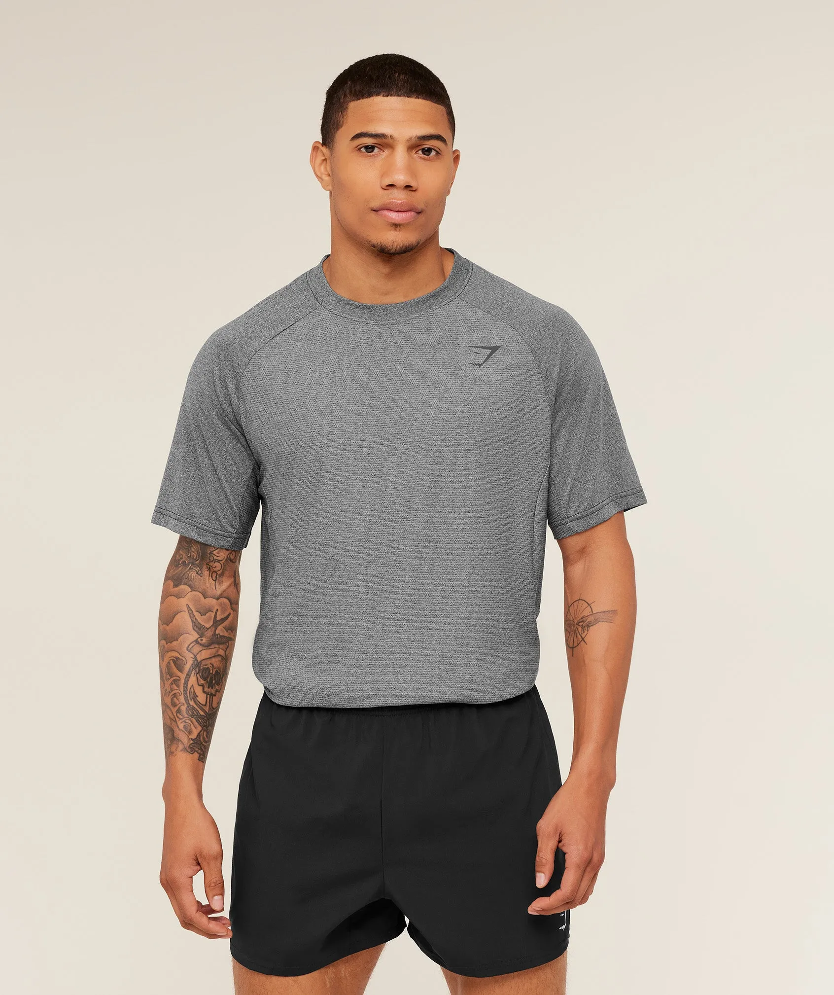 Gymshark Weekend T-Shirt - Black/Onyx Grey sold by Gymshark