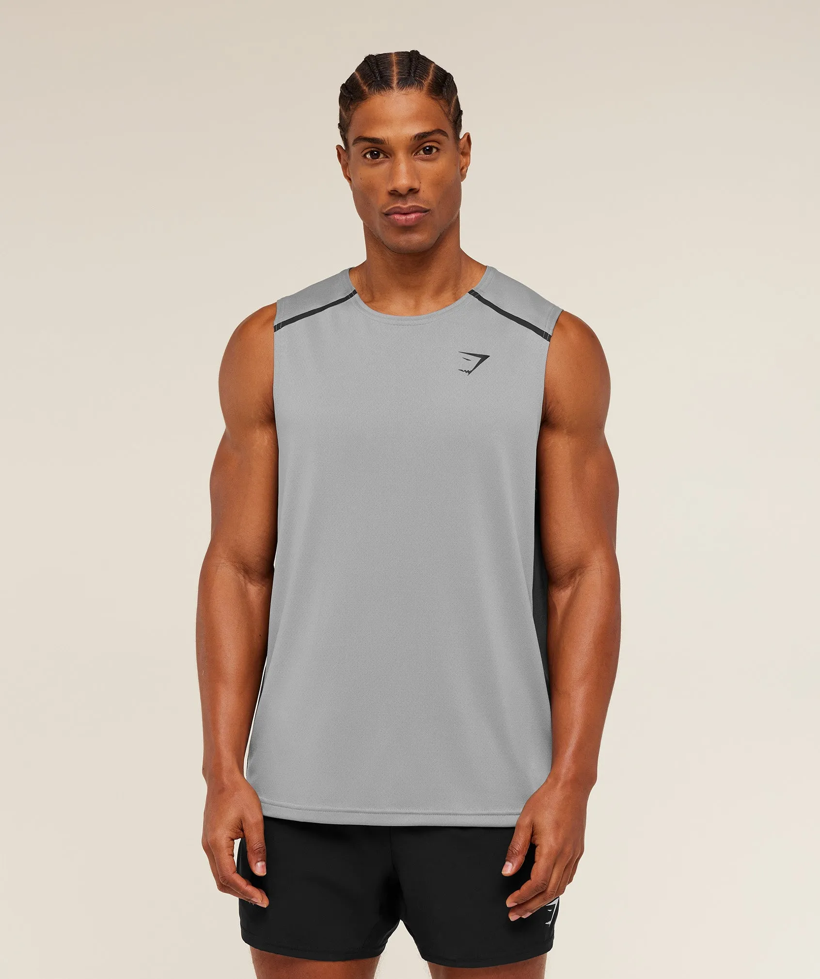 Gymshark Arrival Contrast Tank - Smokey Grey / Onyx Grey sold by Gymshark product image thumbnail 4