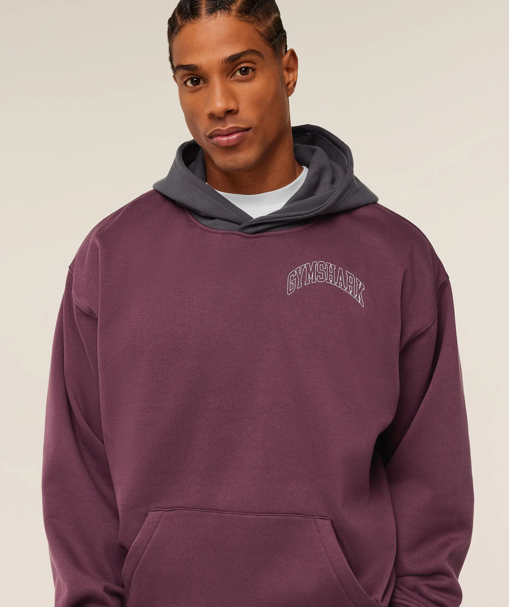 Gymshark Collegiate Tech Hoodie - GS Impact Burgundy sold by Gymshark product image thumbnail 5
