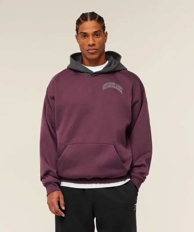 Gymshark Collegiate Tech Hoodie - GS Impact Burgundy sold by Gymshark