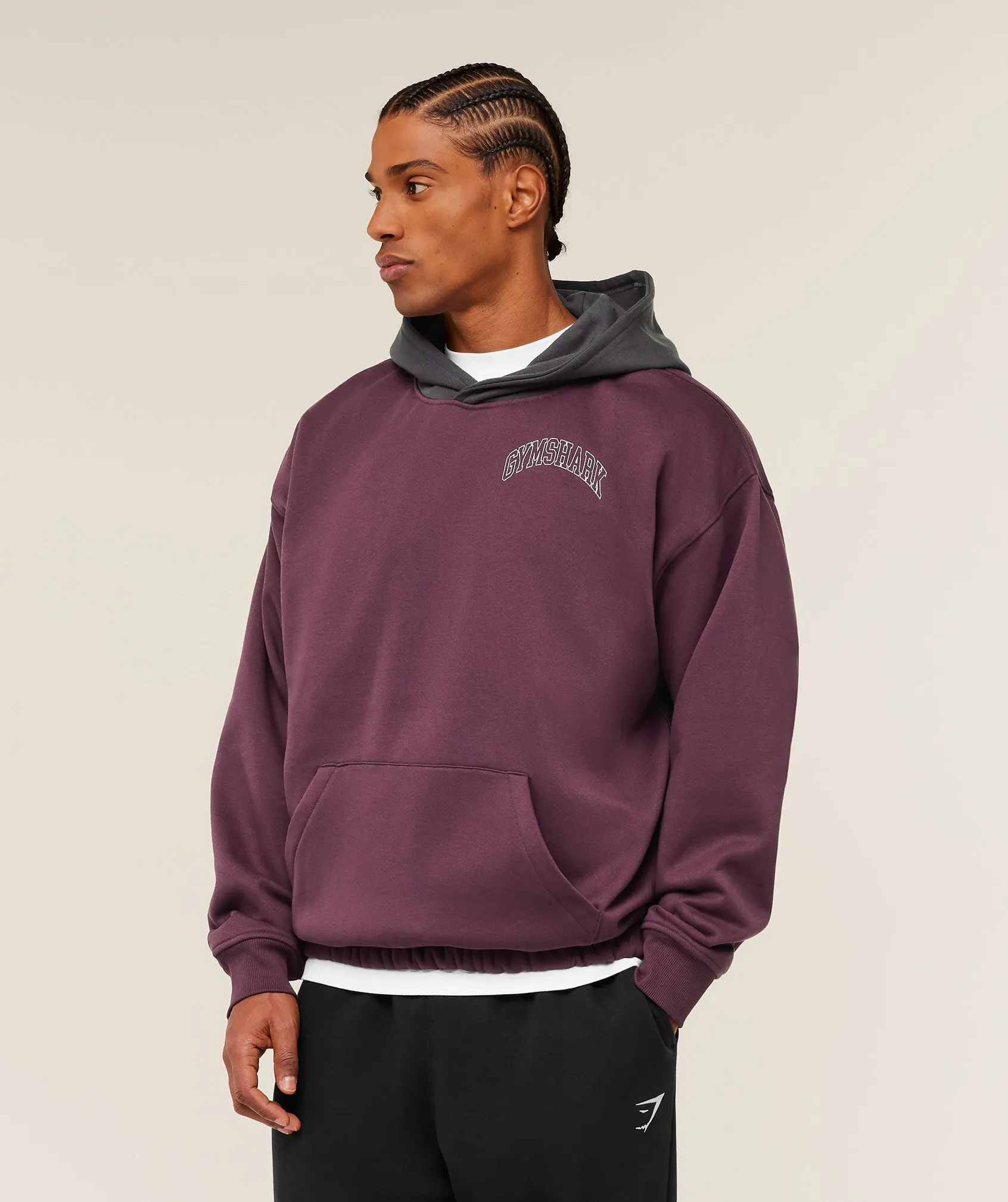 Gymshark Collegiate Tech Hoodie - GS Impact Burgundy sold by Gymshark product image thumbnail 3