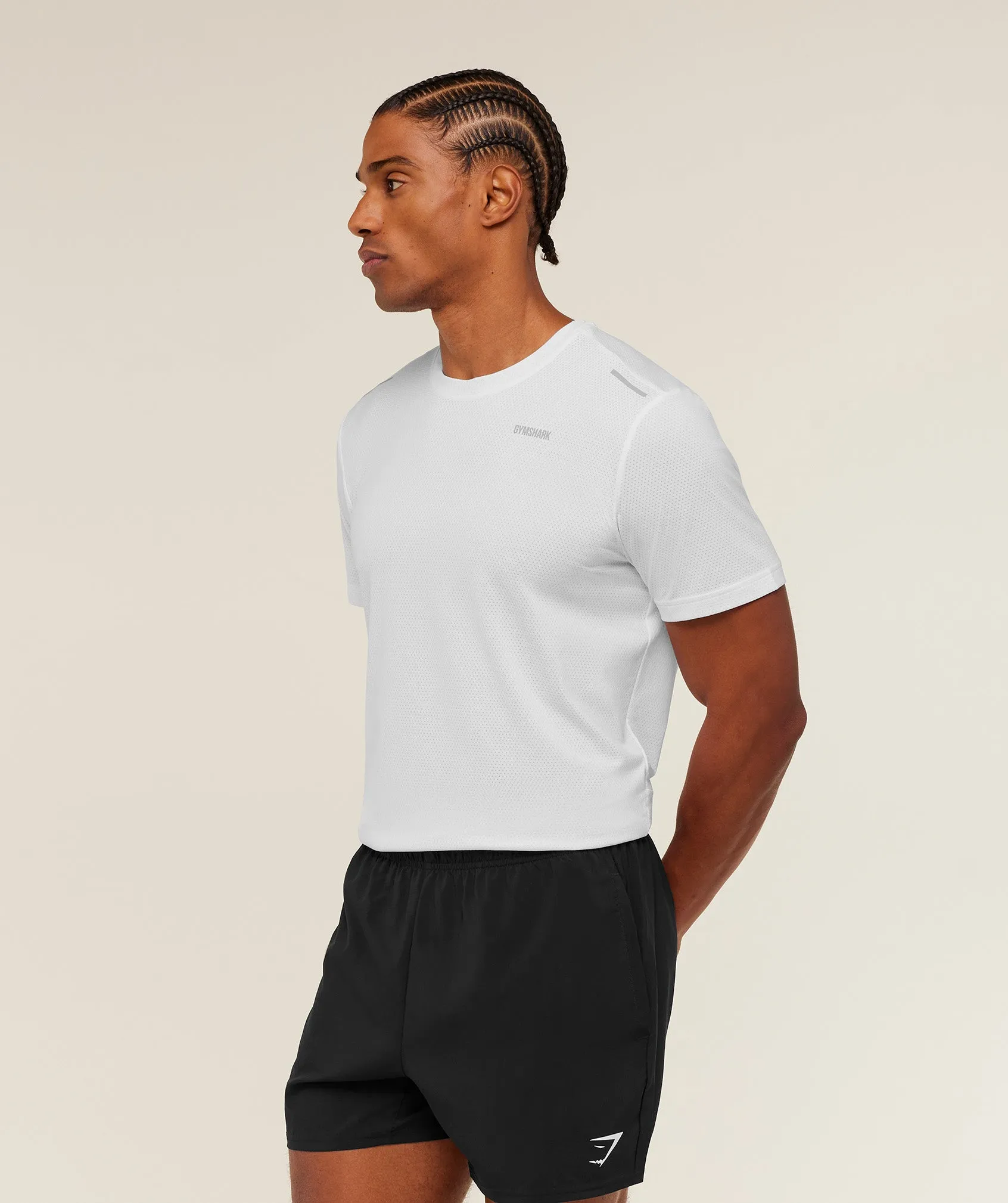 Gymshark Built For More T-Shirt - GS White sold by Gymshark product image thumbnail 3