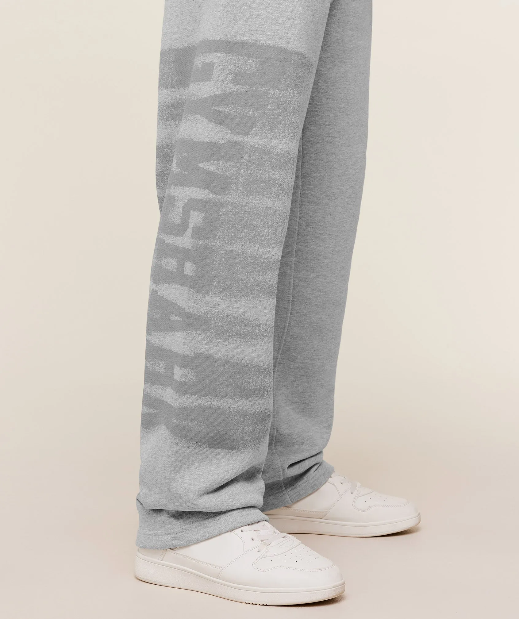 Gymshark Fade Graphic Straight Leg Pants - Light Grey Core Marl sold by Gymshark product image thumbnail 4