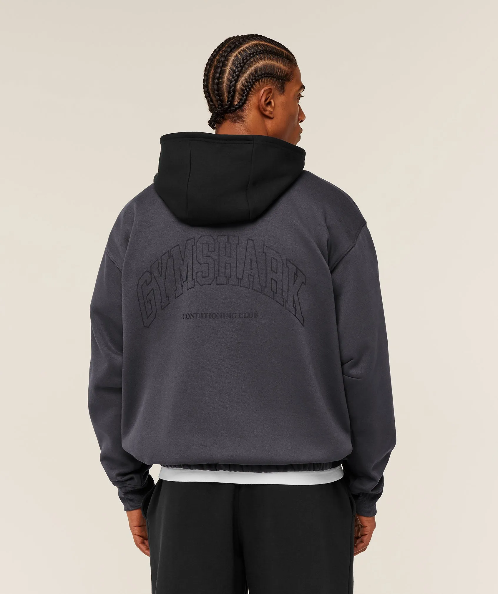 Gymshark Collegiate Tech Hoodie - Onyx Grey sold by Gymshark product image thumbnail 2