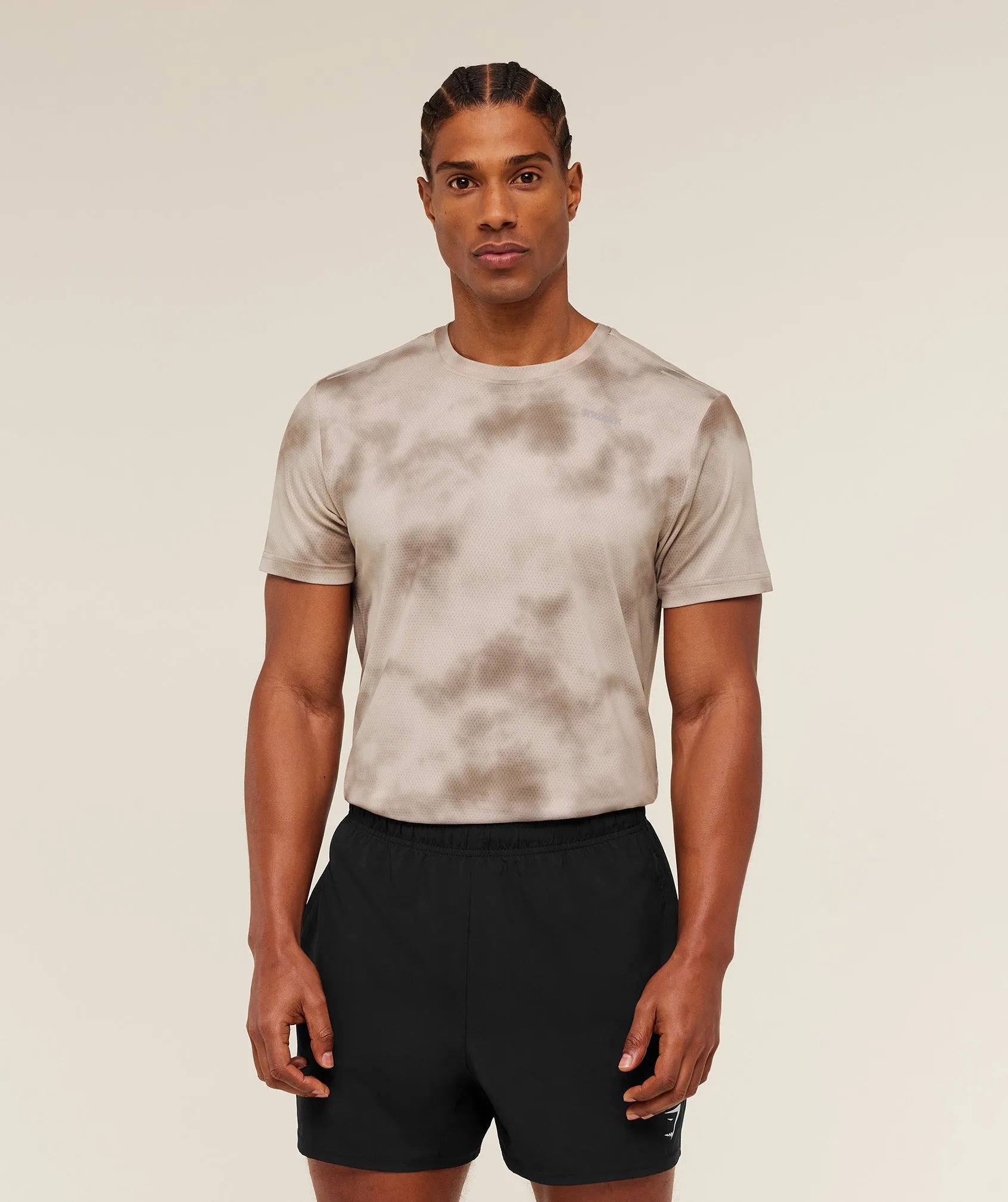 Gymshark Built For More T-Shirt - Pebble Grey sold by Gymshark