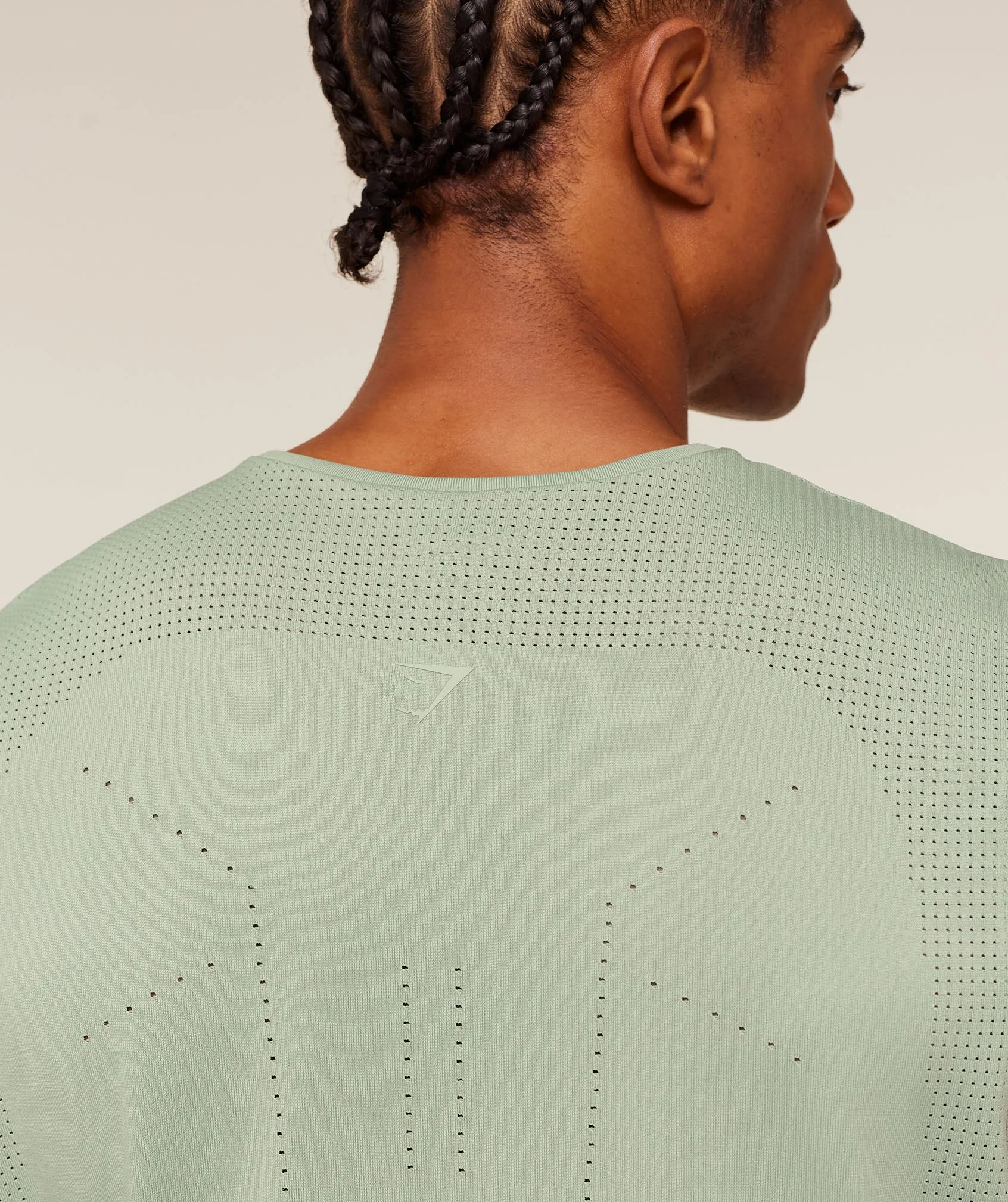 Gymshark Distance Seamless Tank - Haze Green / Haze Green sold by Gymshark product image thumbnail 5