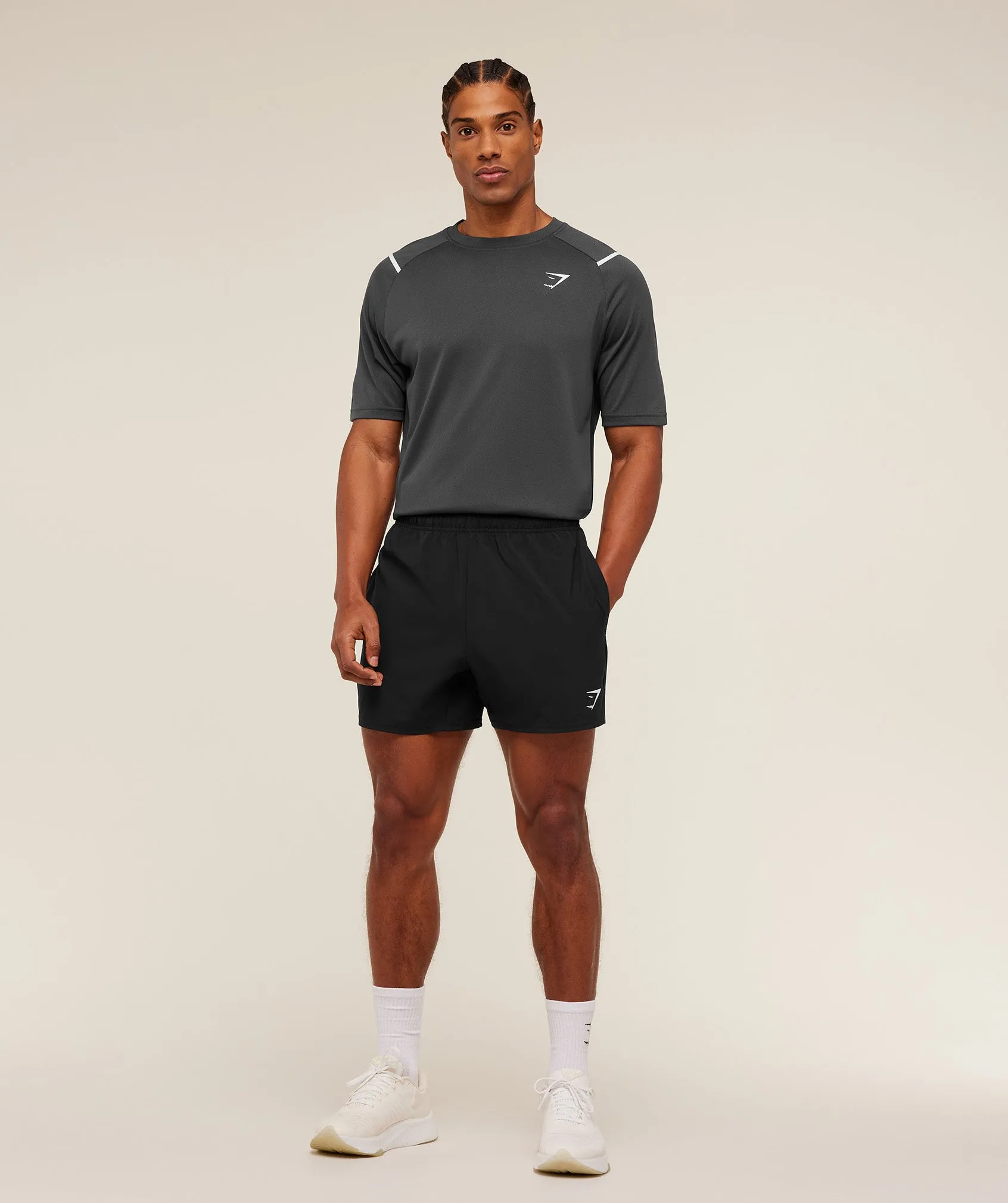 Gymshark Arrival Contrast T-Shirt - GS Onyx Grey/GS Black sold by Gymshark product image thumbnail 5