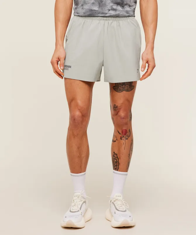 Gymshark Running Elite 5" Short - Stone Grey sold by Gymshark