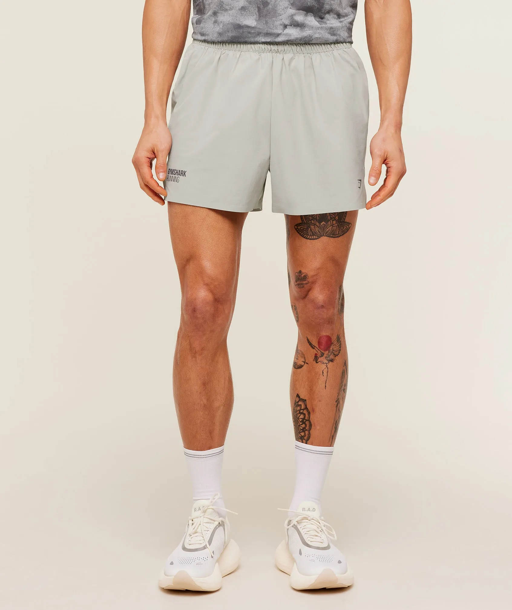 Gymshark Running Elite 5" Short - Stone Grey sold by Gymshark