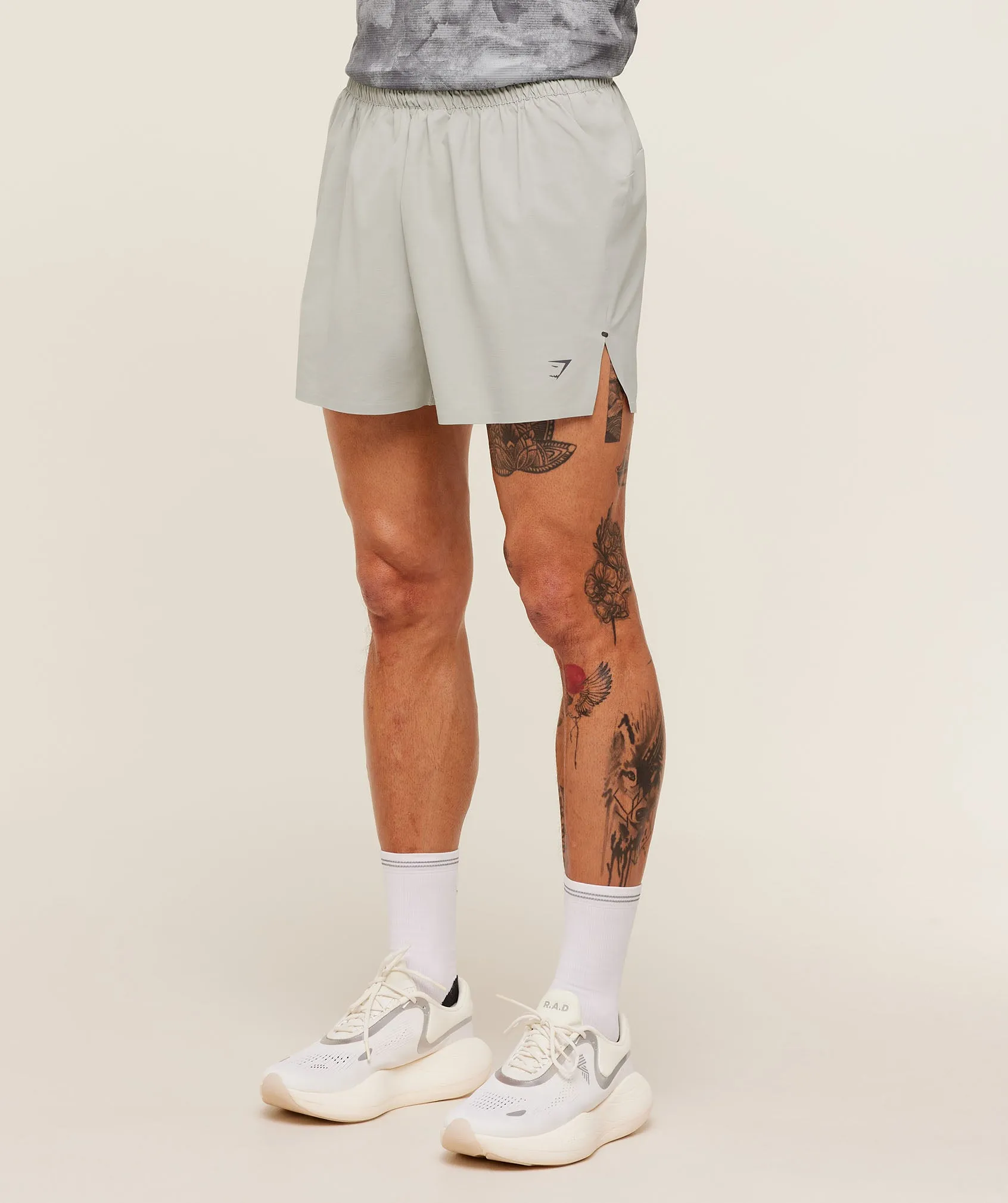 Gymshark Running Elite 5" Short - Stone Grey sold by Gymshark product image thumbnail 3