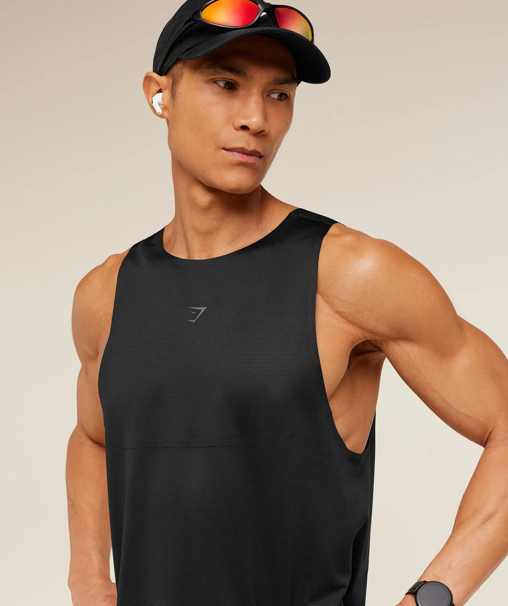 Gymshark Running Elite Tank - Black sold by Gymshark product image thumbnail 5