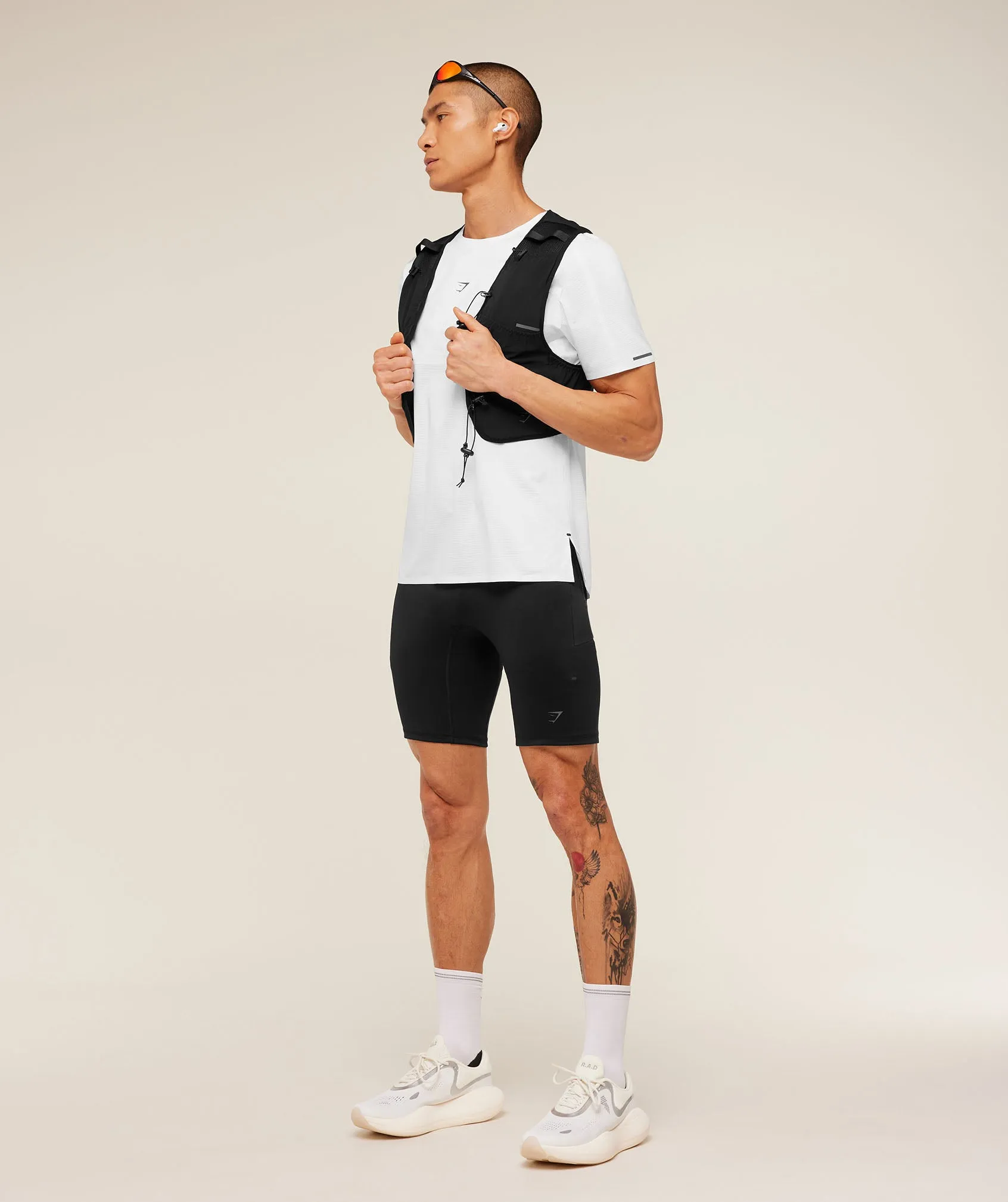 Gymshark Running Elite T-Shirt - White sold by Gymshark product image thumbnail 4