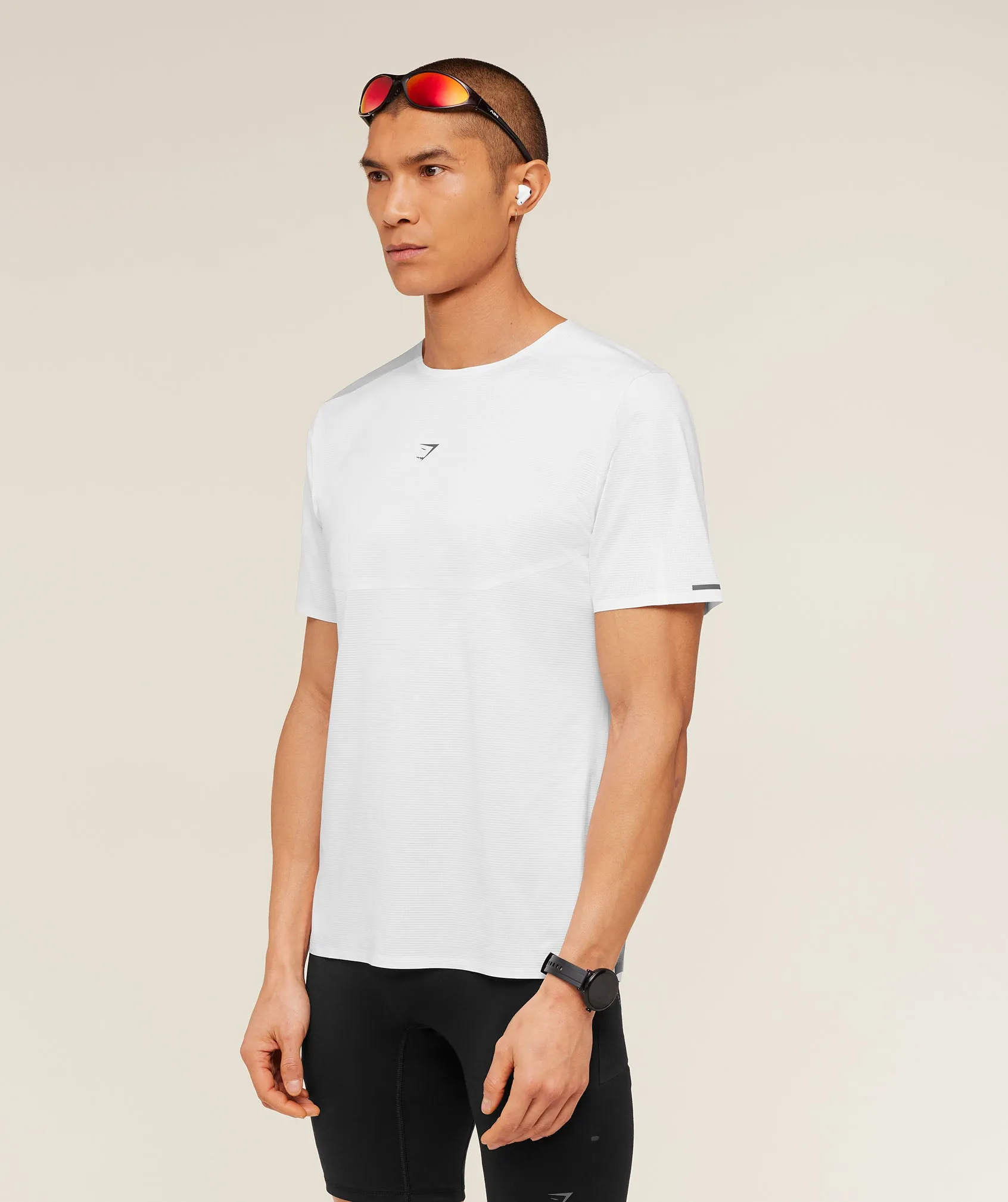 Gymshark Running Elite T-Shirt - White sold by Gymshark product image thumbnail 3