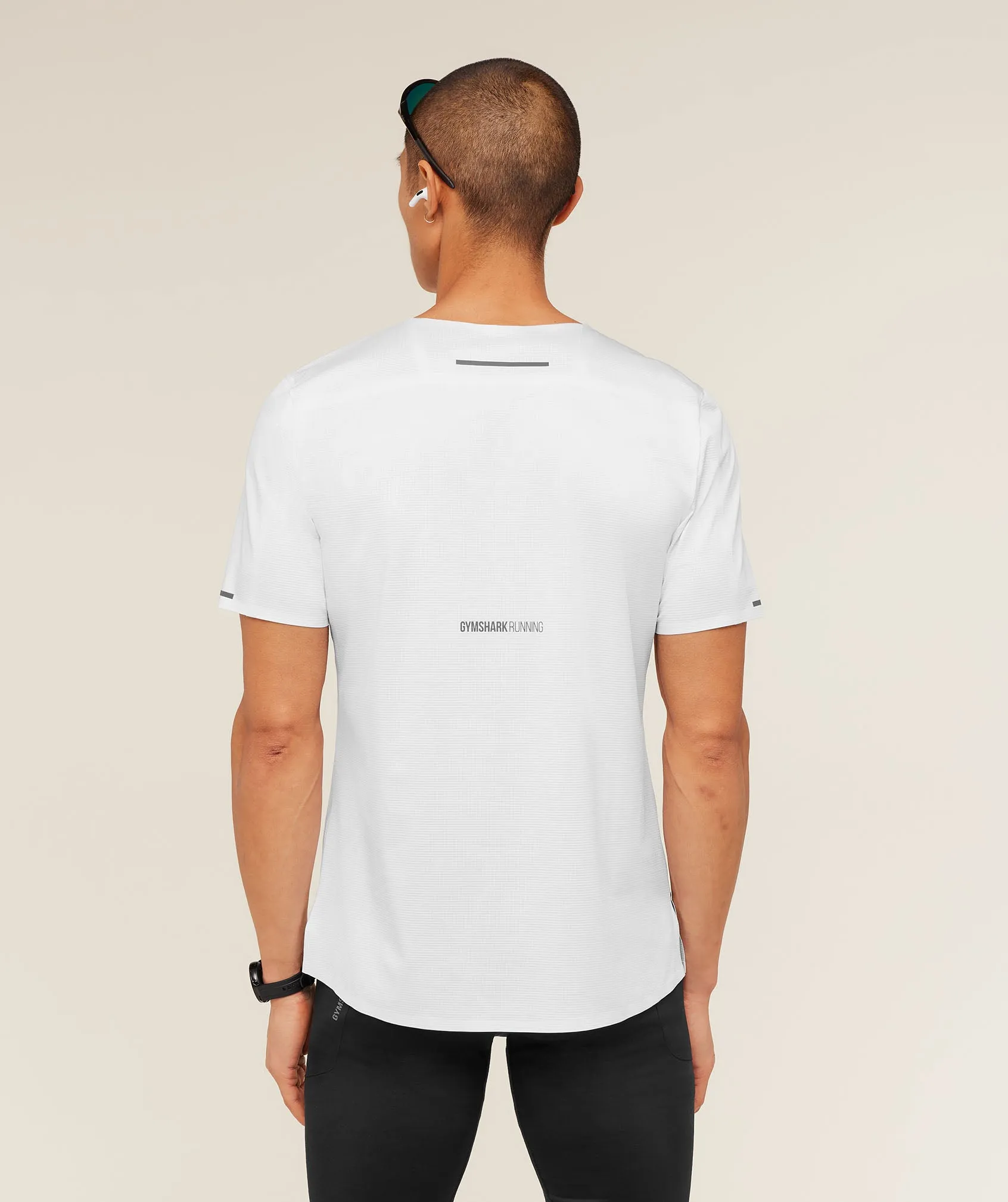 Gymshark Running Elite T-Shirt - White sold by Gymshark product image thumbnail 5