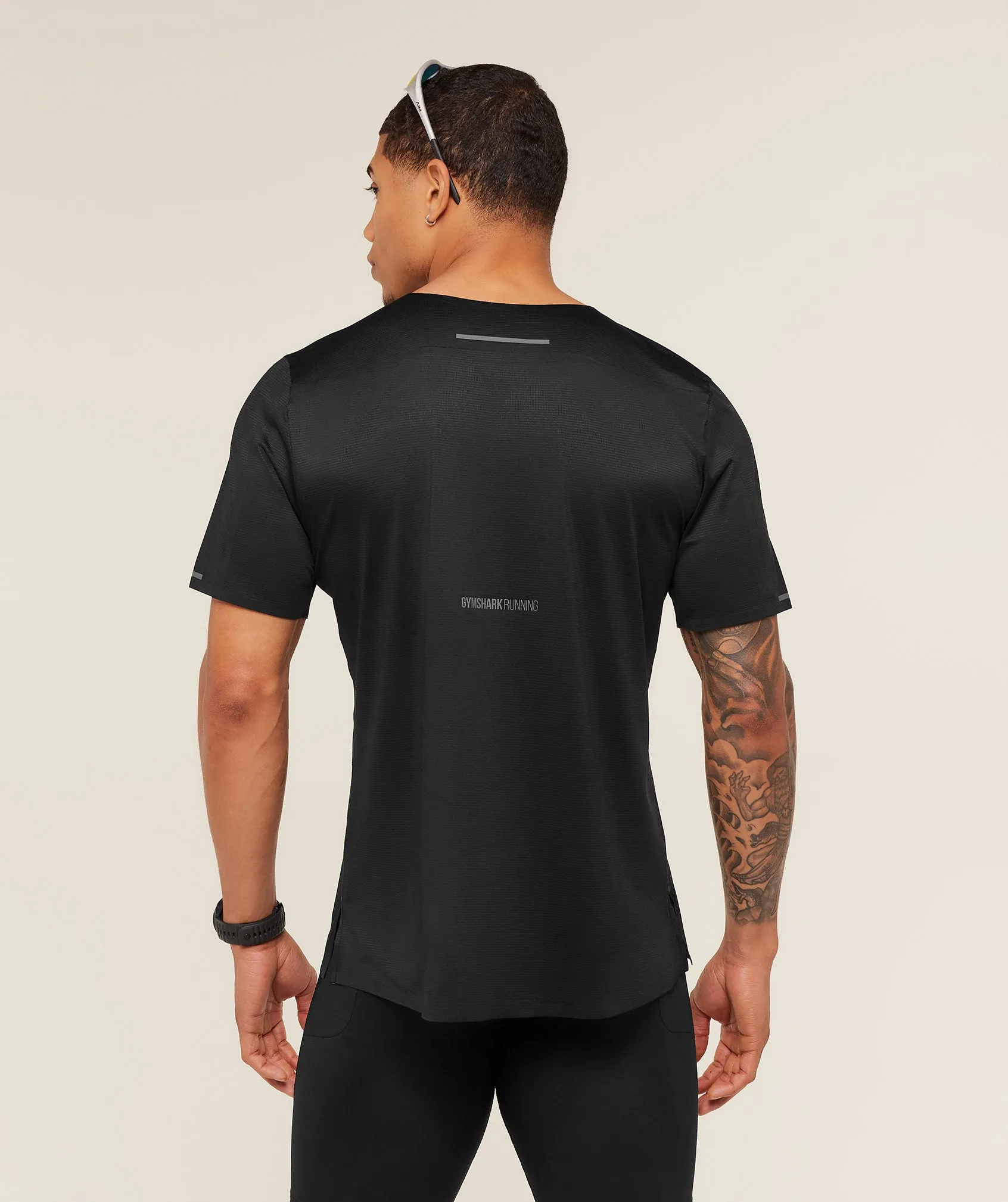 Gymshark Running Elite T-Shirt - Black sold by Gymshark product image thumbnail 2