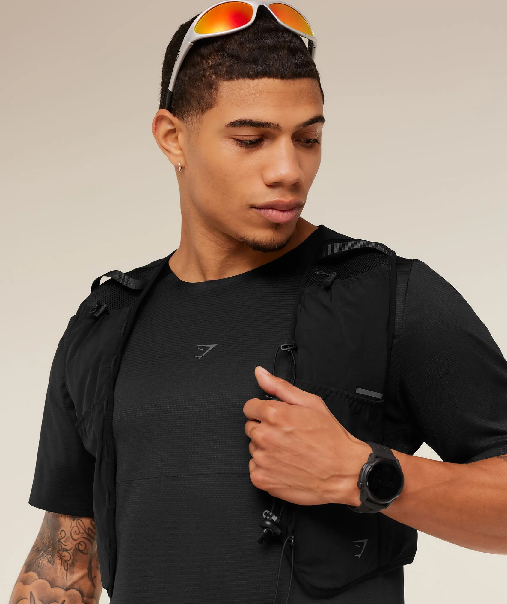 Gymshark Running Elite T-Shirt - Black sold by Gymshark product image thumbnail 4